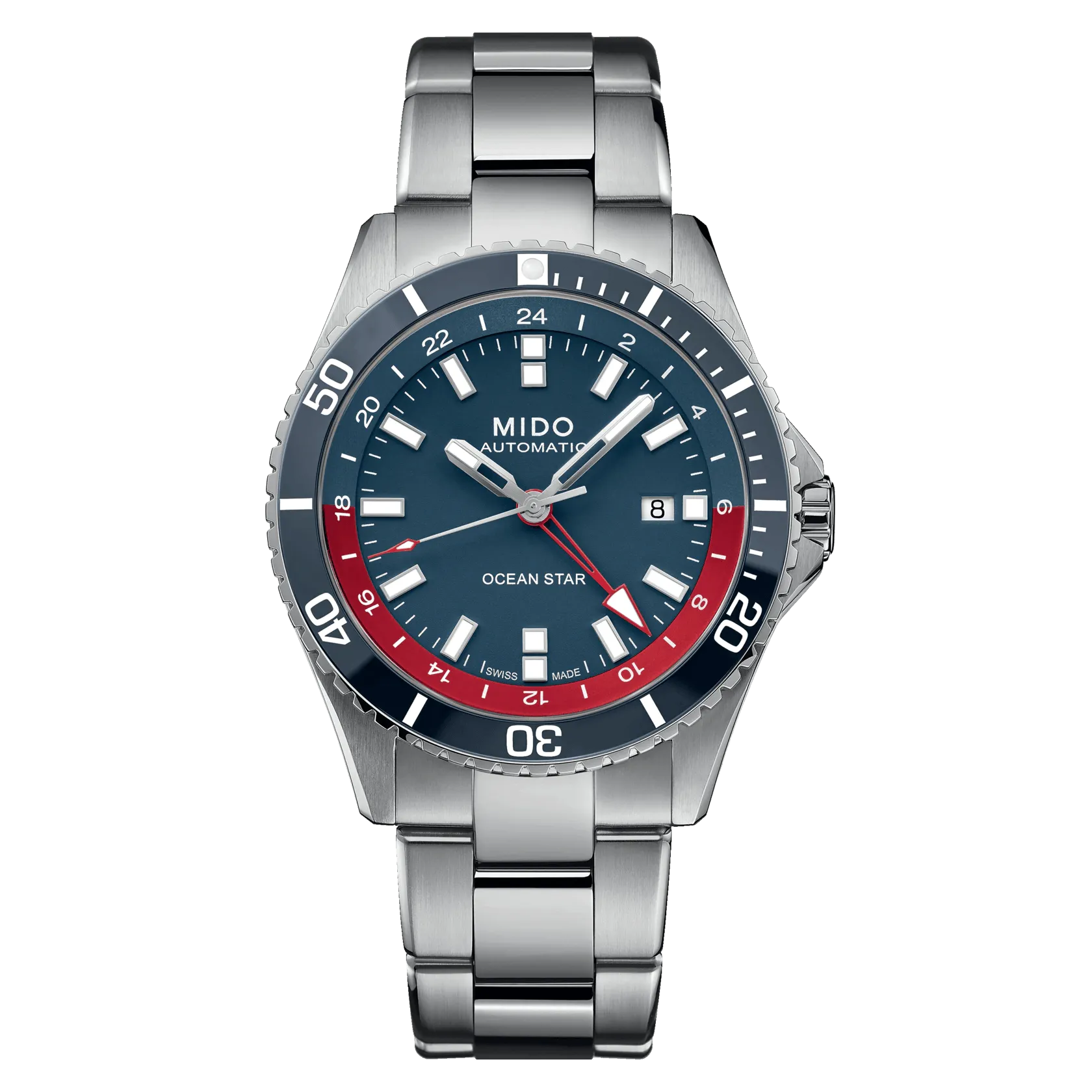 Mido Ocean Star GMT Blue-Red Special Edition Men's Watch M0266291104100