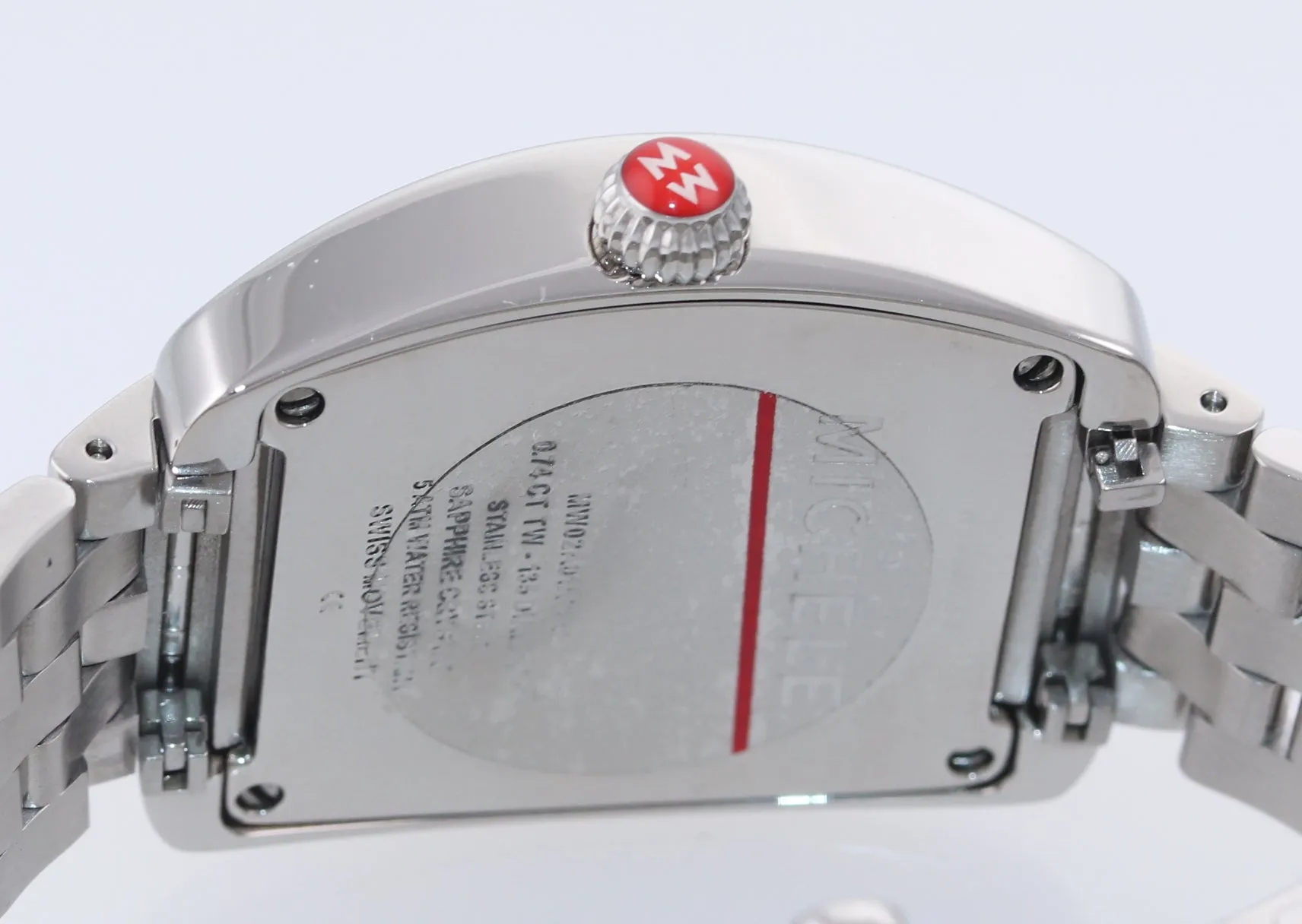 MINT Ladies Michele Urban Mini Diamond Steel Quartz 29mm Watch MW02A01A2942