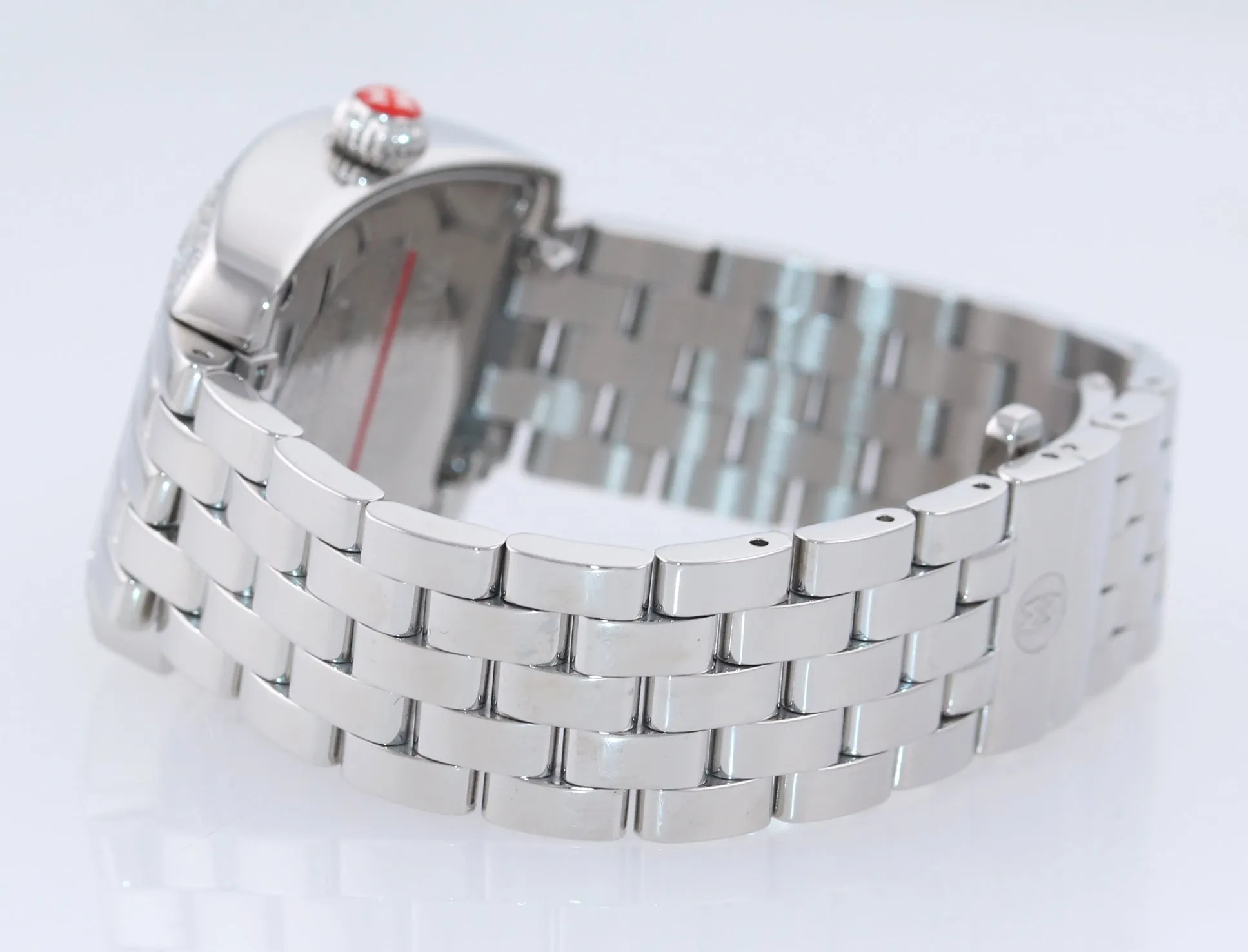 MINT Ladies Michele Urban Mini Diamond Steel Quartz 29mm Watch MW02A01A2942
