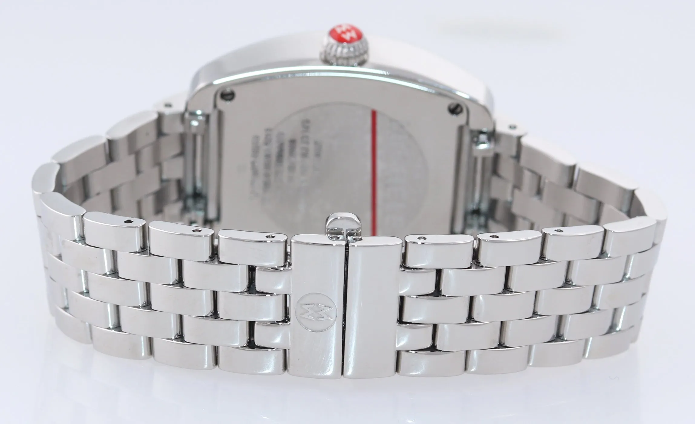 MINT Ladies Michele Urban Mini Diamond Steel Quartz 29mm Watch MW02A01A2942