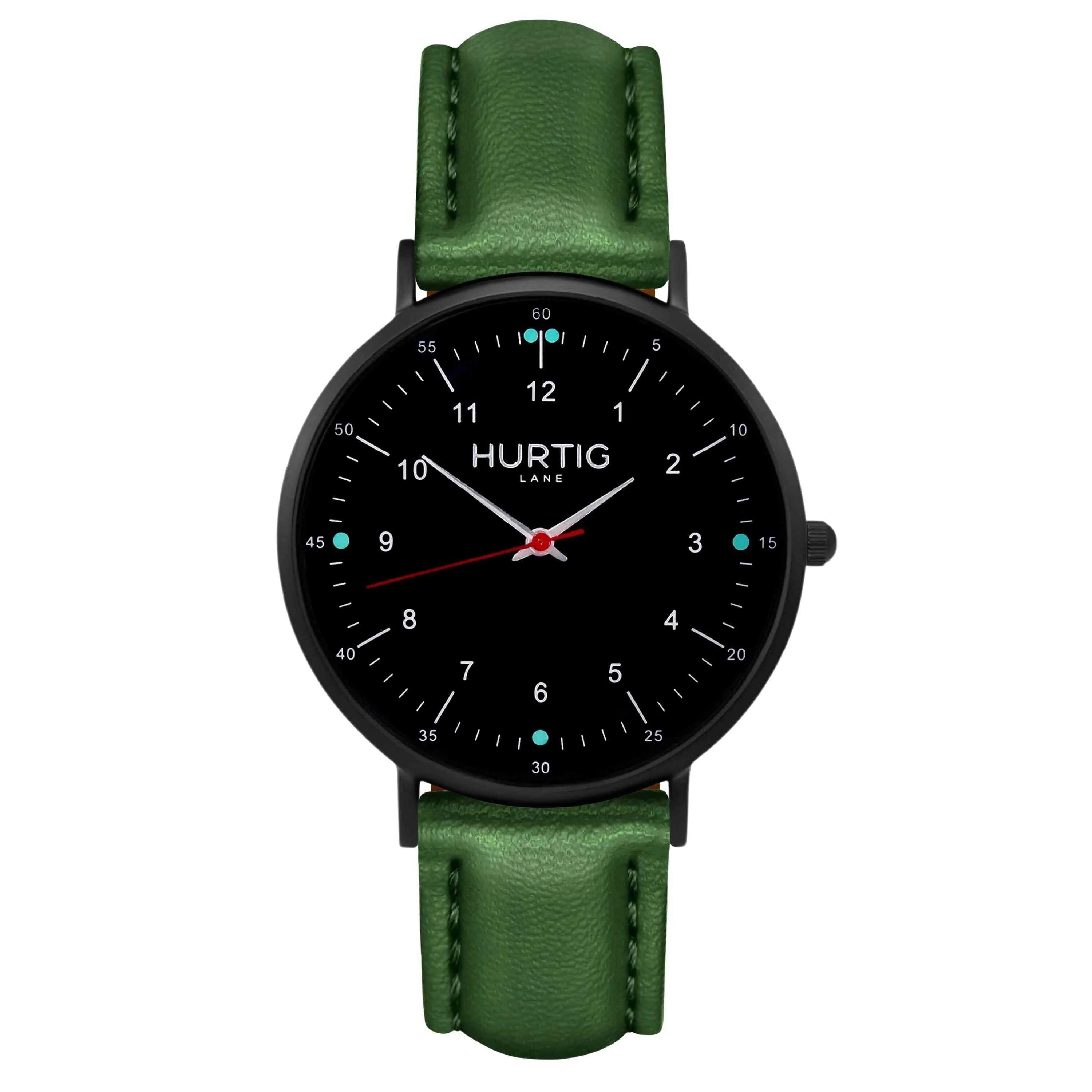 Moderno CACTUS Leather Watch All Black & Black