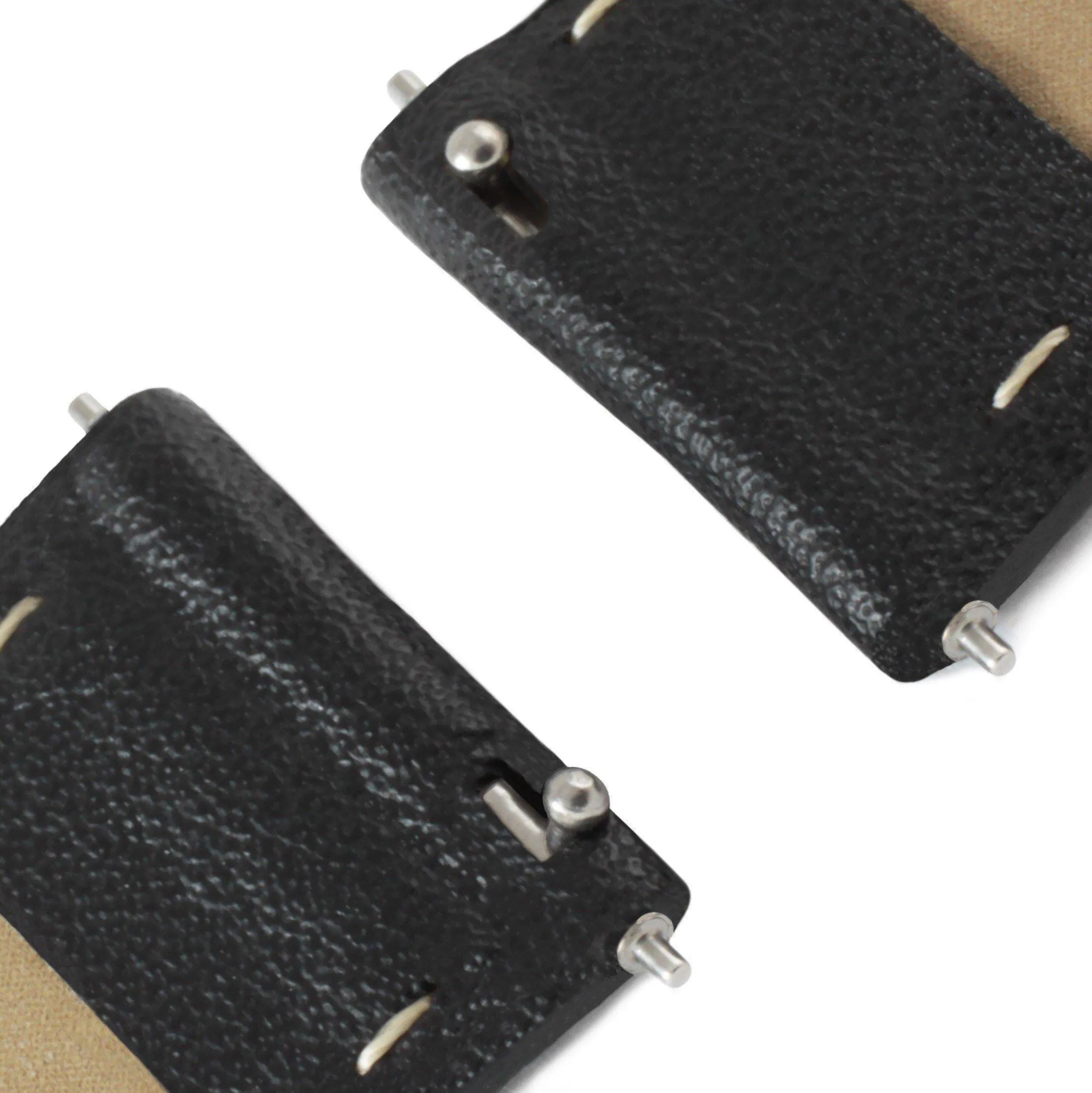 Moderno CACTUS Leather Watch Silver, White & Black