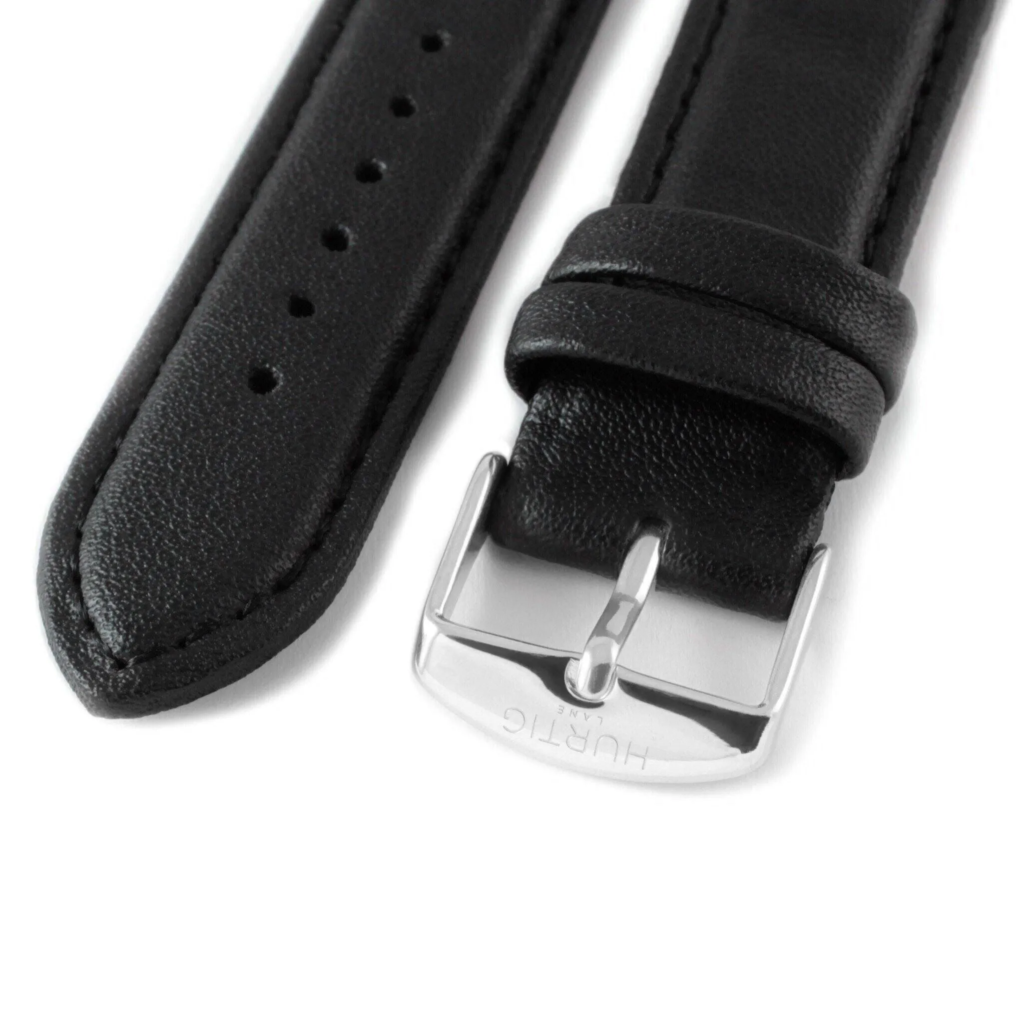 Moderno CACTUS Leather Watch Silver, White & Black