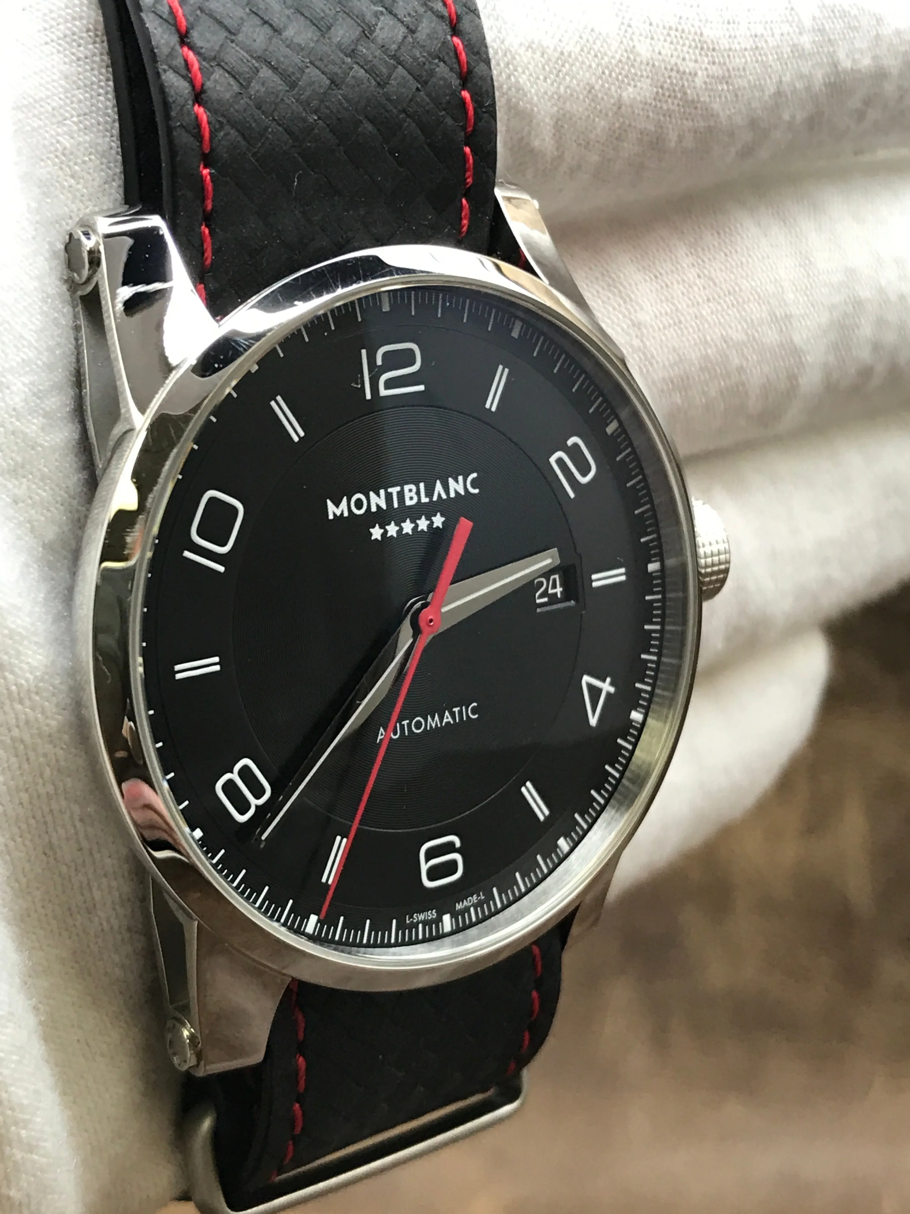 Montblanc Timewalker 113877 Urban L.E 555pcs 7285 Black Dial Automatic Men's Watch