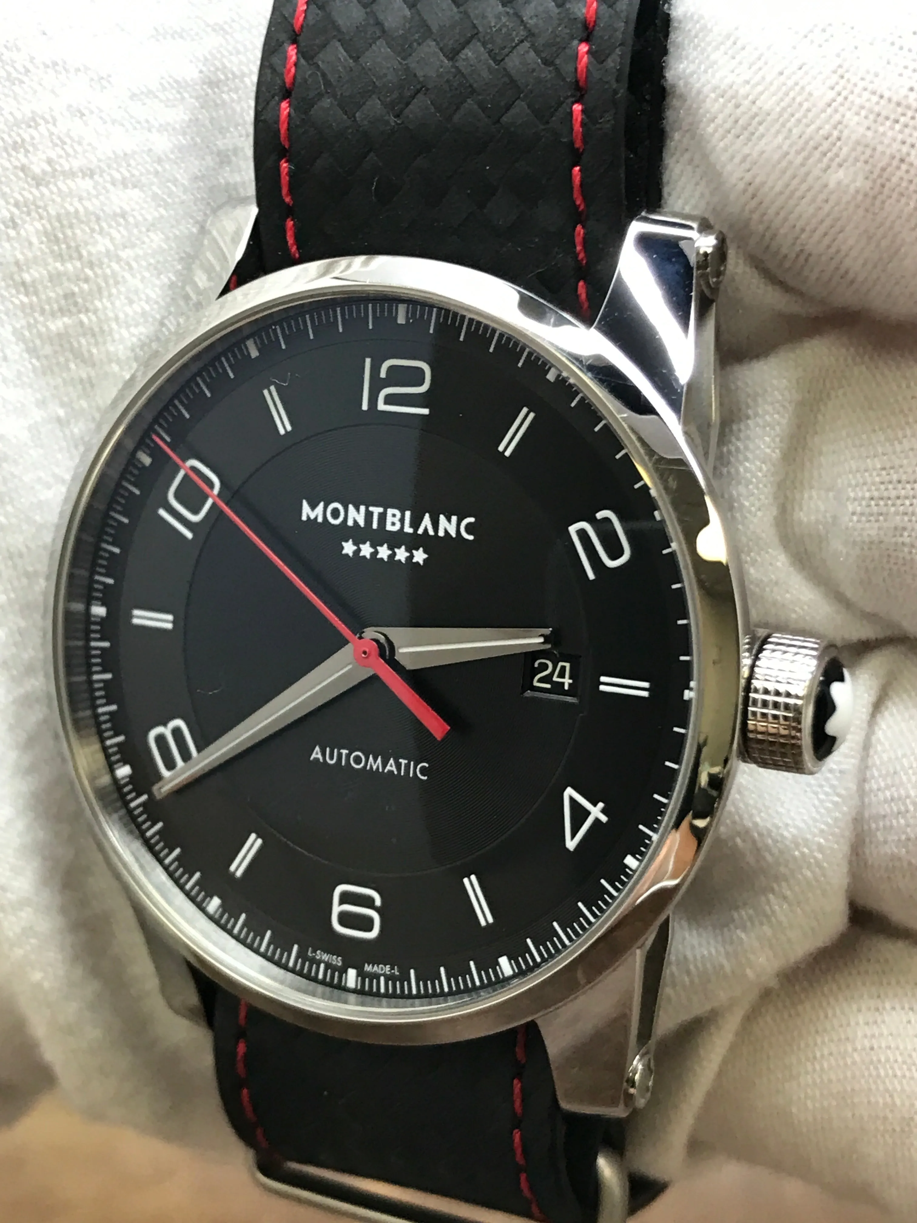 Montblanc Timewalker 113877 Urban L.E 555pcs 7285 Black Dial Automatic Men's Watch