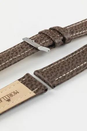 Morellato KUGA Padded Calfskin Leather Watch Strap in BROWN