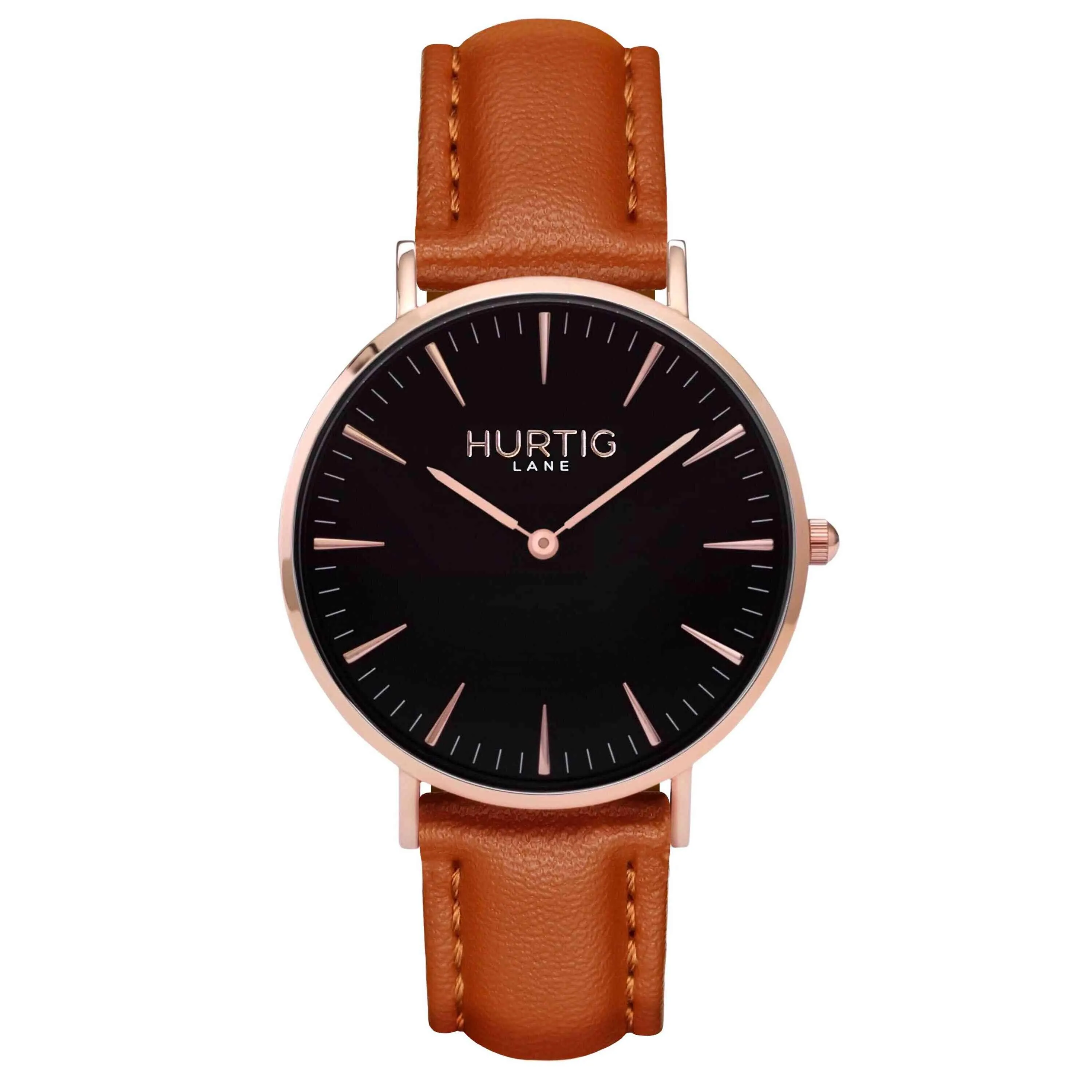 Mykonos Vegan Leather Watch Rose Gold, Black & Mint
