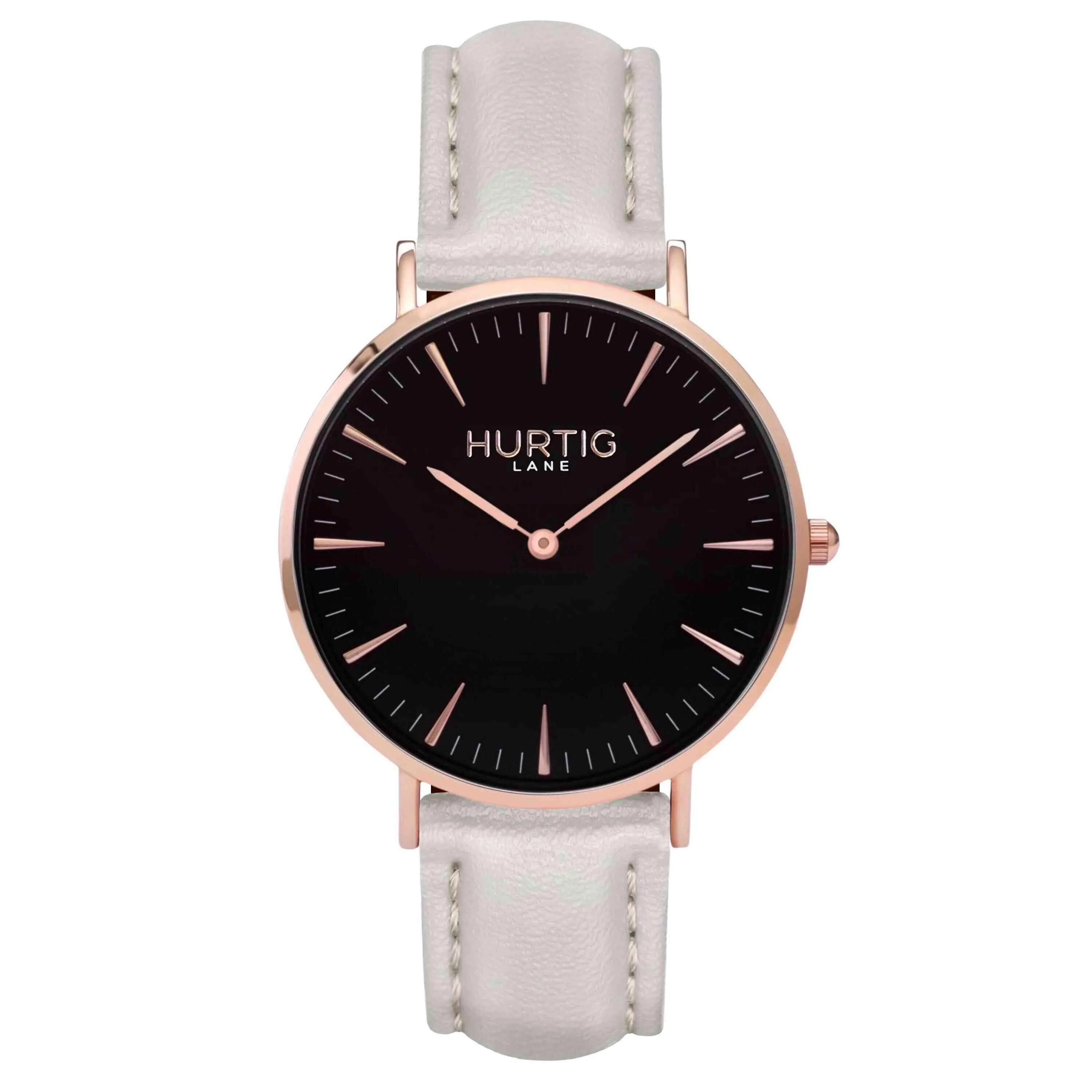 Mykonos Vegan Leather Watch Rose Gold, Black & Mint