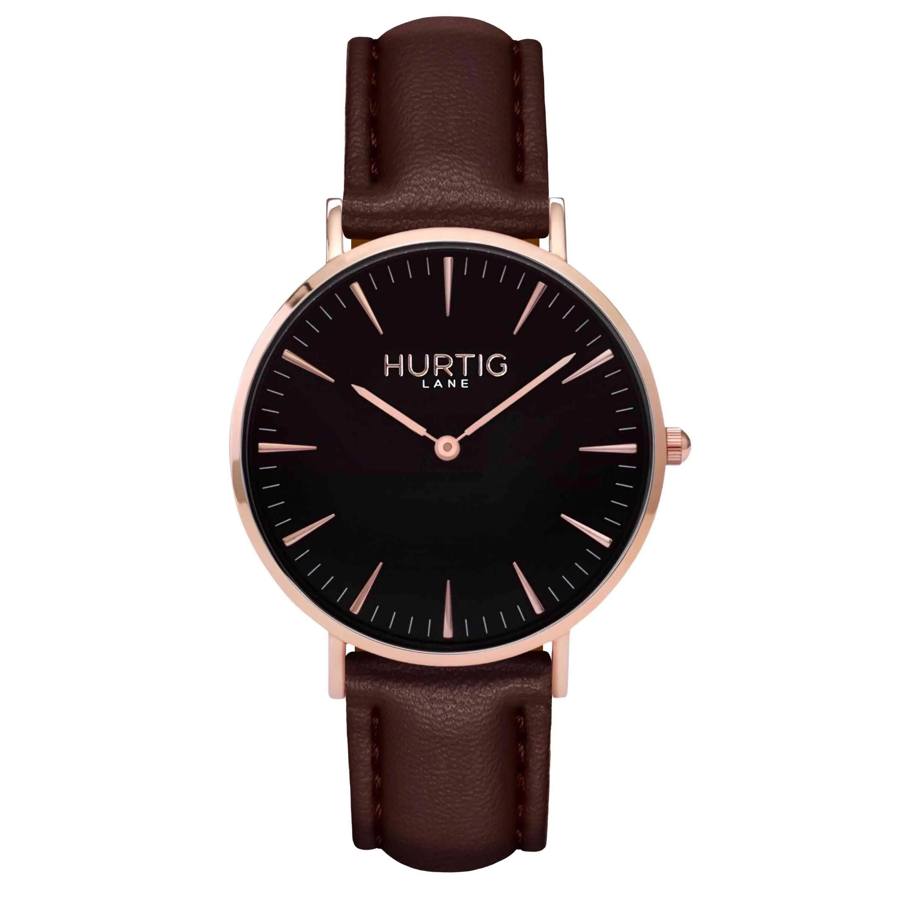 Mykonos Vegan Leather Watch Rose Gold, Black & Mint