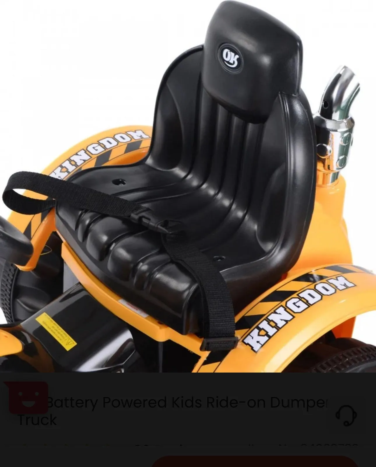 New 2025 Kids Ride On Car 12V / Tractor With Front Loader | Excavator | 2 Speeds | Horn | Push To Start | Seatbelt |