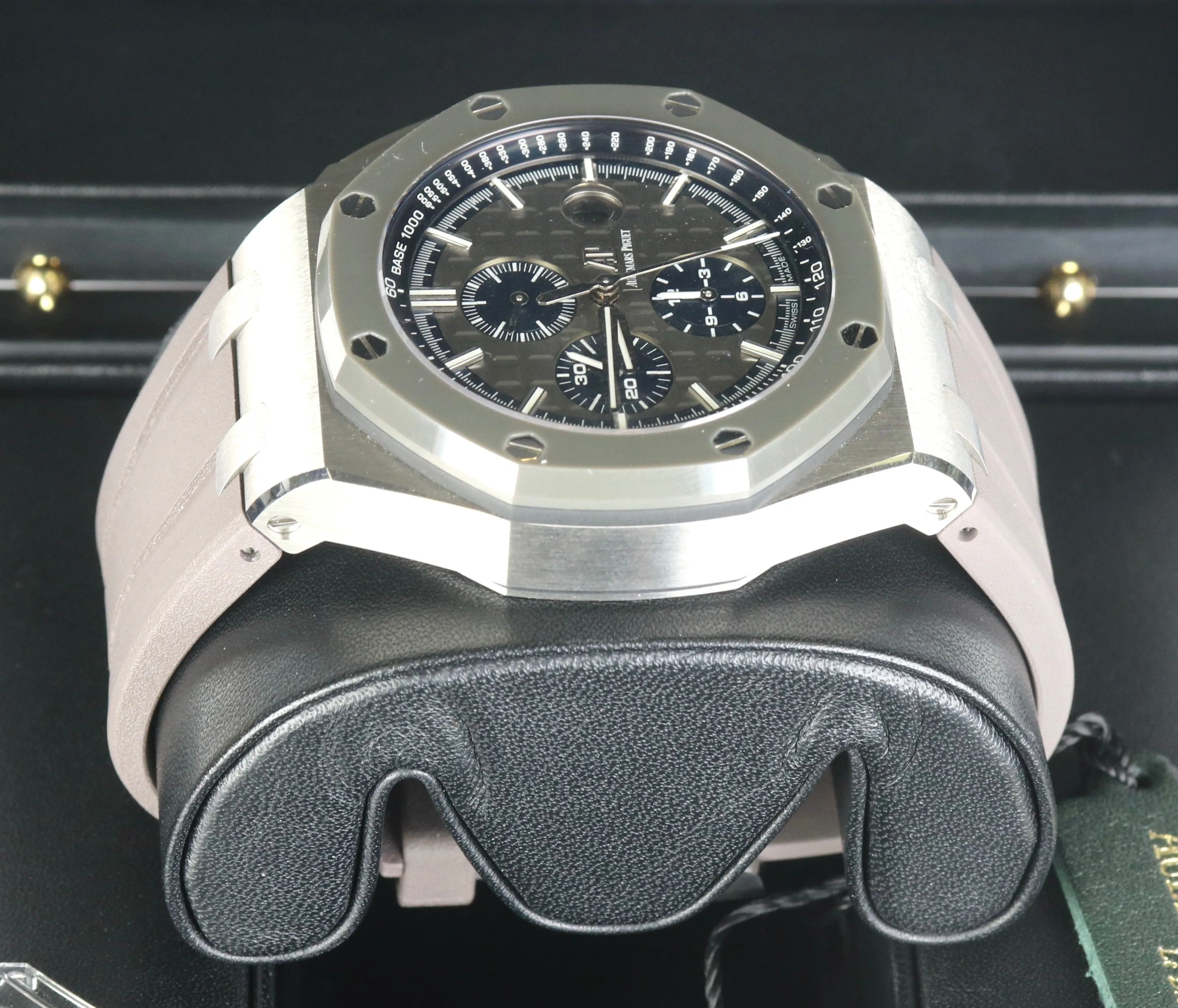 NEW Audemars Piguet AP Royal Oak Offshore Blue 44mm Titanium Grey Watch 26400IO
