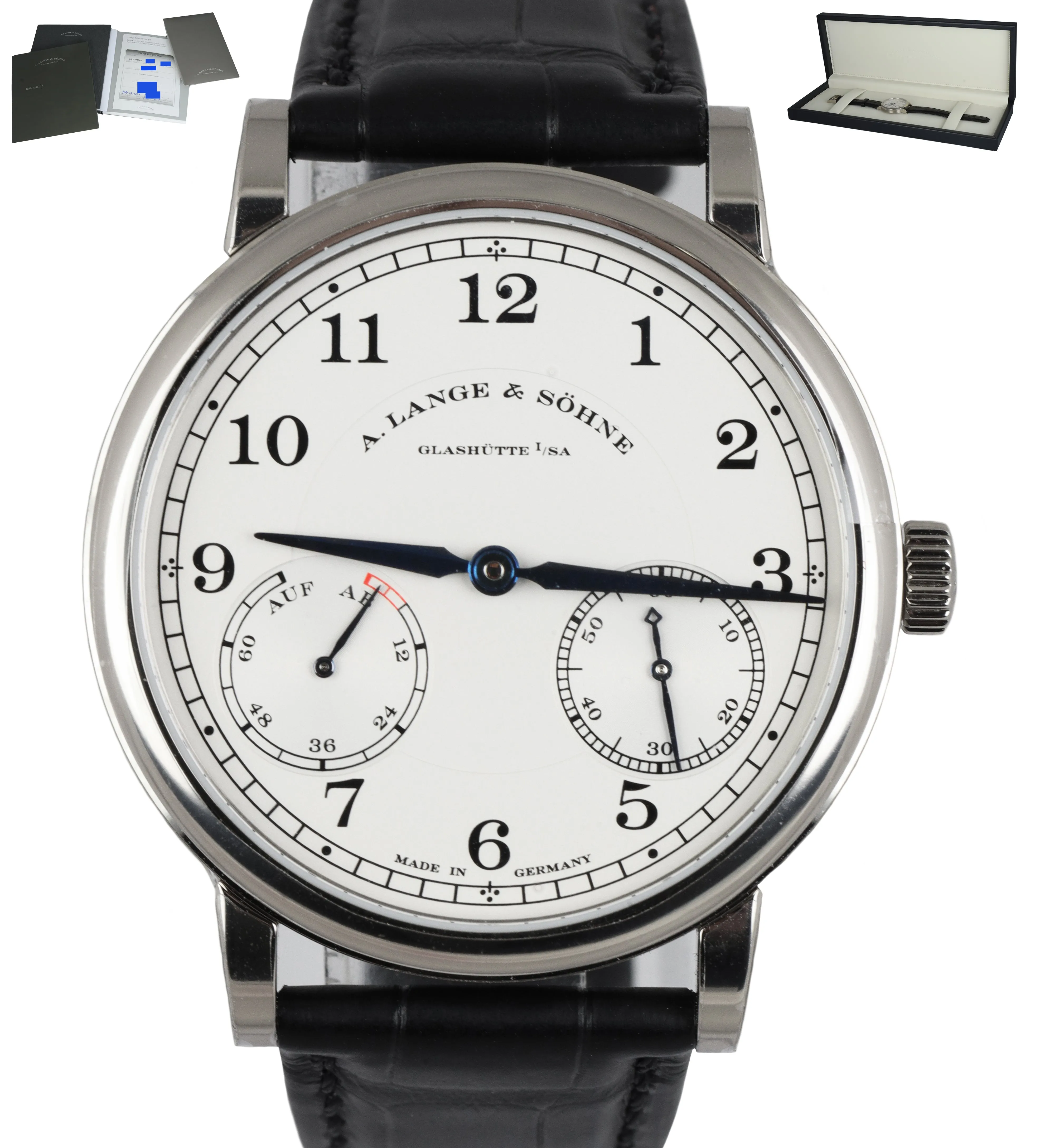 NEW FEB 2021 A. Lange & Söhne 1815 Up Down 18K White Gold 234.026 Silver 39mm