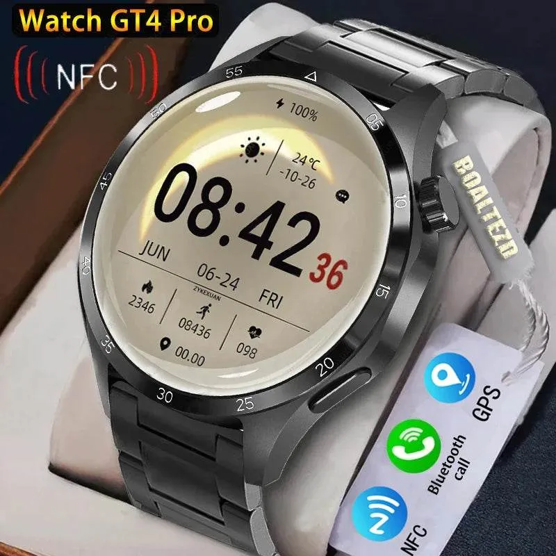 New Smart Watch For Huawei  Men Watch 4 Pro AMOLED Screen Bluetooth Call Watches Health Monitoring Smartwatch New Watch GT 4