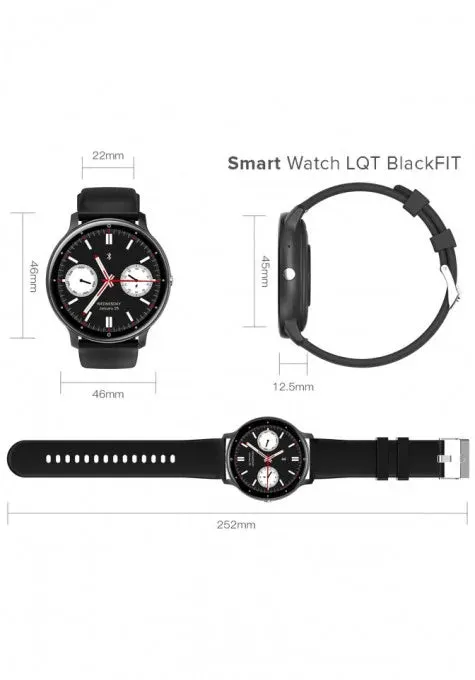 NEW Unisex Ceas Smartwatch, Blackfit with heart rate monitor, blood pressure monitor, blood oxygen monitor, multi-sport mode and support for Bluetooth calls!