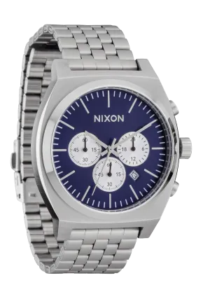 NIXON TIME TELLER CHRONO SILVER/ MIDNIGHT