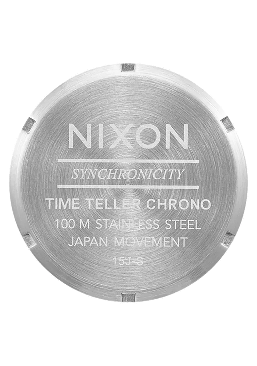 NIXON TIME TELLER CHRONO SILVER/ MIDNIGHT