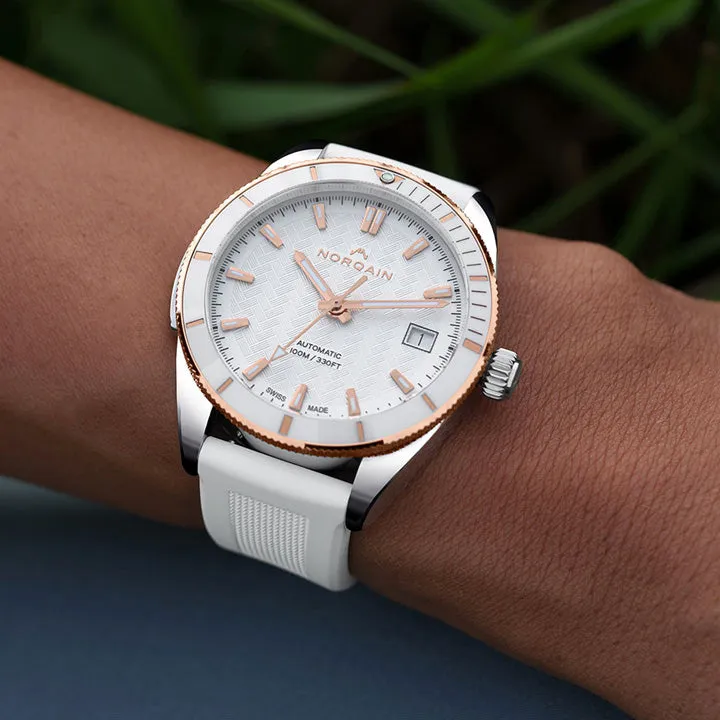 Norqain Adventure Sport 37mm White & Gold - N1800CG89GA/W183