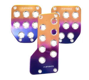 NRG PDL-500PT Aluminum Sport Pedal Purple/Titanium Fade (Manual Transmission)