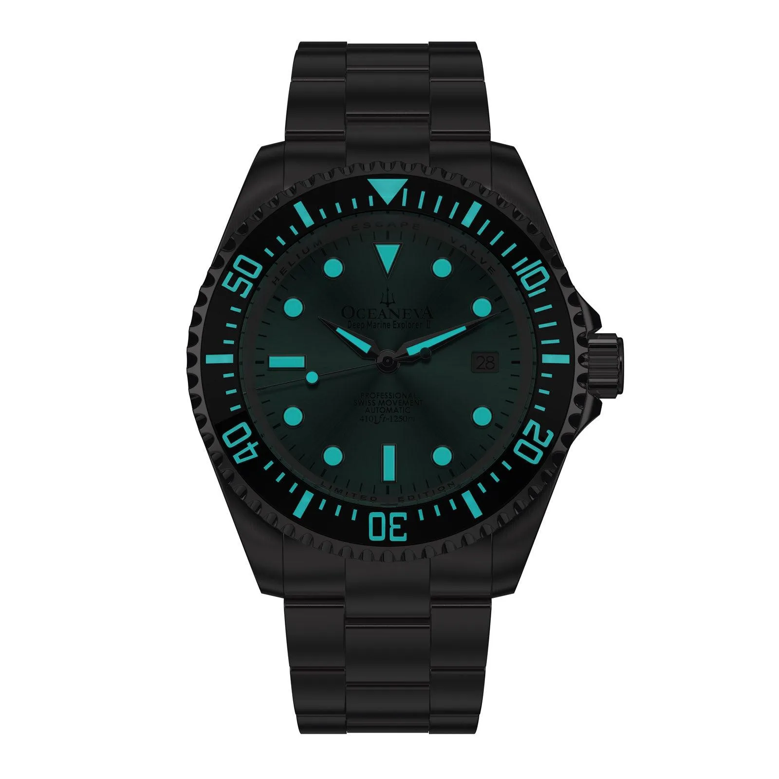 Oceaneva Deep Marine Explorer II Automatic 1250M Pro Diver Aquamarine Limited Edition