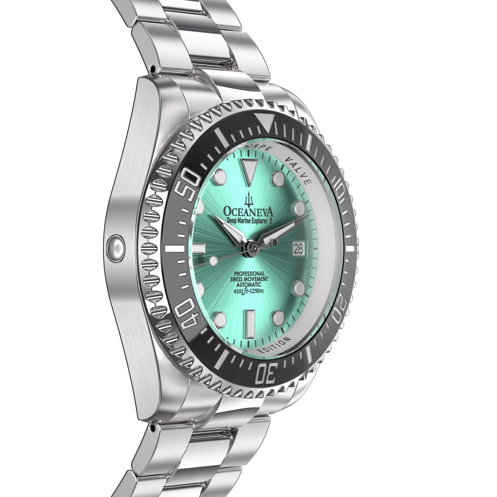 Oceaneva Deep Marine Explorer II Automatic 1250M Pro Diver Aquamarine Limited Edition