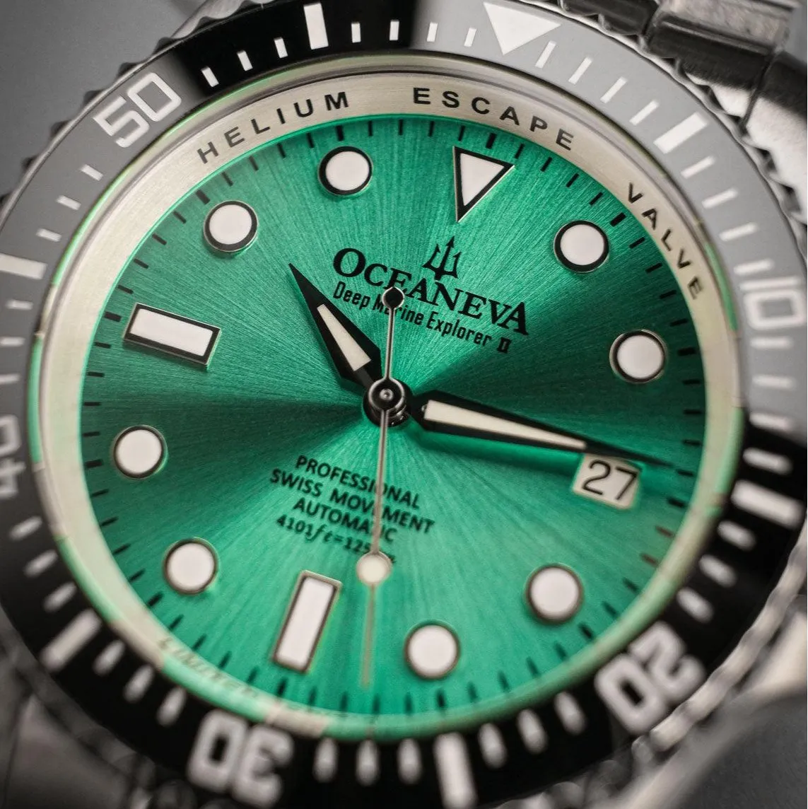 Oceaneva Deep Marine Explorer II Automatic 1250M Pro Diver Aquamarine Limited Edition