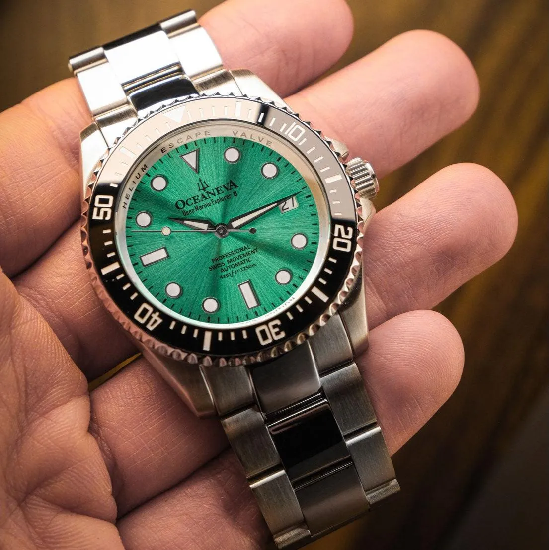 Oceaneva Deep Marine Explorer II Automatic 1250M Pro Diver Aquamarine Limited Edition