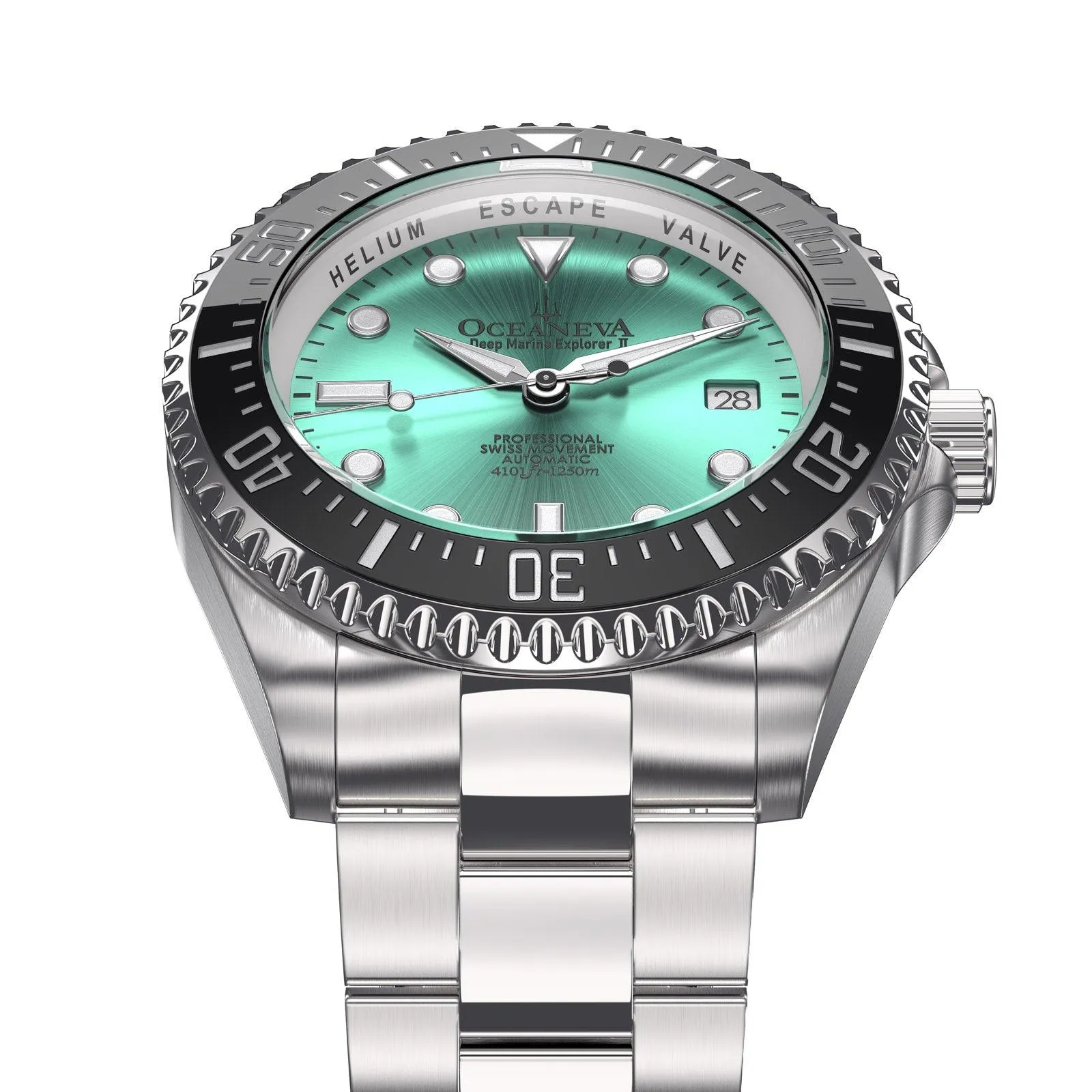 Oceaneva Deep Marine Explorer II Automatic 1250M Pro Diver Aquamarine Limited Edition