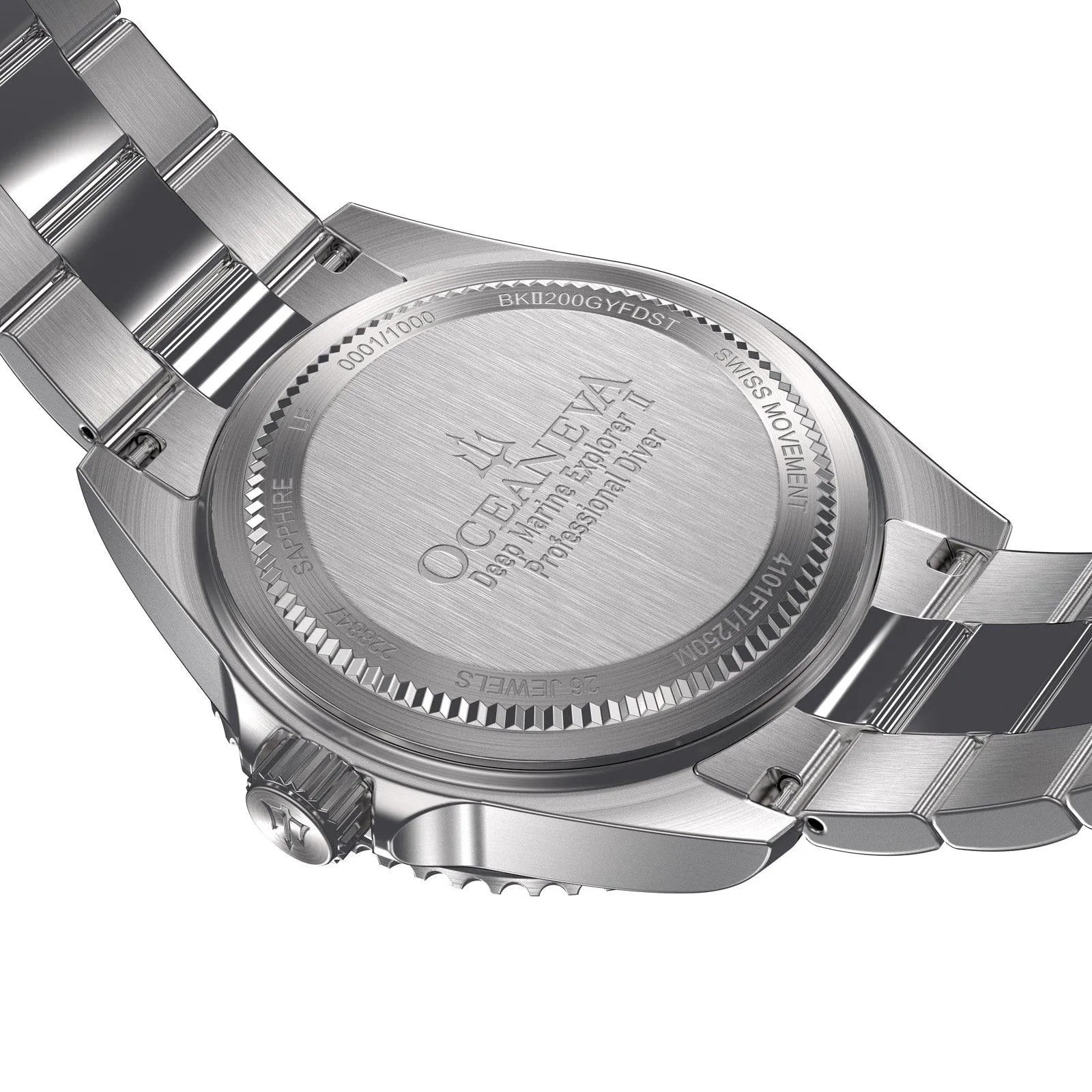 Oceaneva Deep Marine Explorer II Automatic 1250M Pro Diver Gray Fade Limited Edition