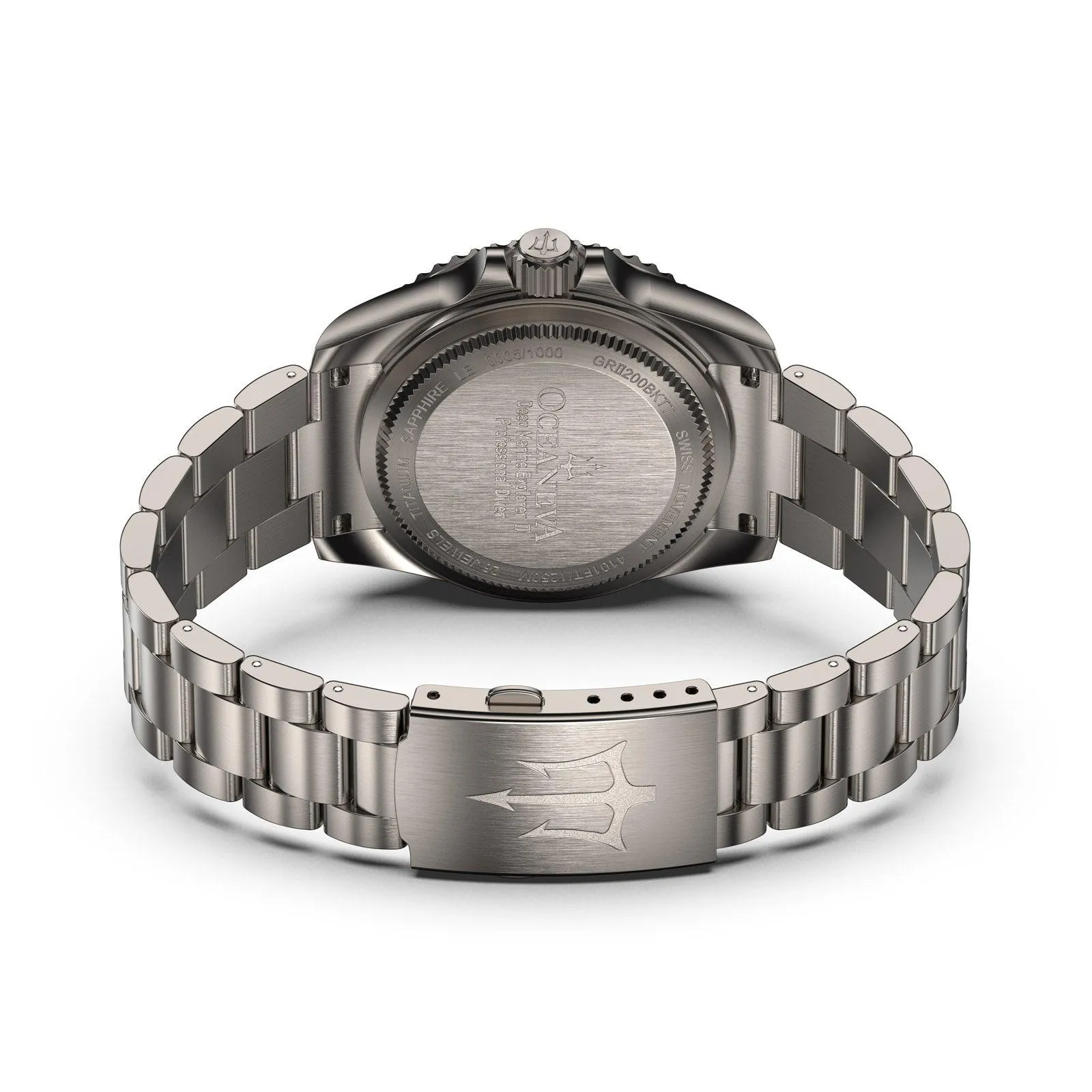 Oceaneva Titanium Deep Marine Explorer II Automatic 1250M Black Green Limited Edition