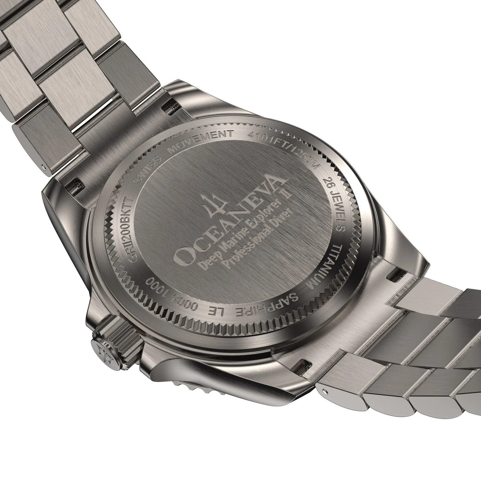 Oceaneva Titanium Deep Marine Explorer II Automatic 1250M Black Green Limited Edition
