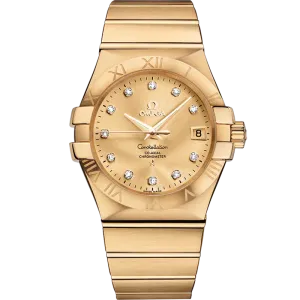 Omega Constellation 35 mm, yellow gold on yellow gold