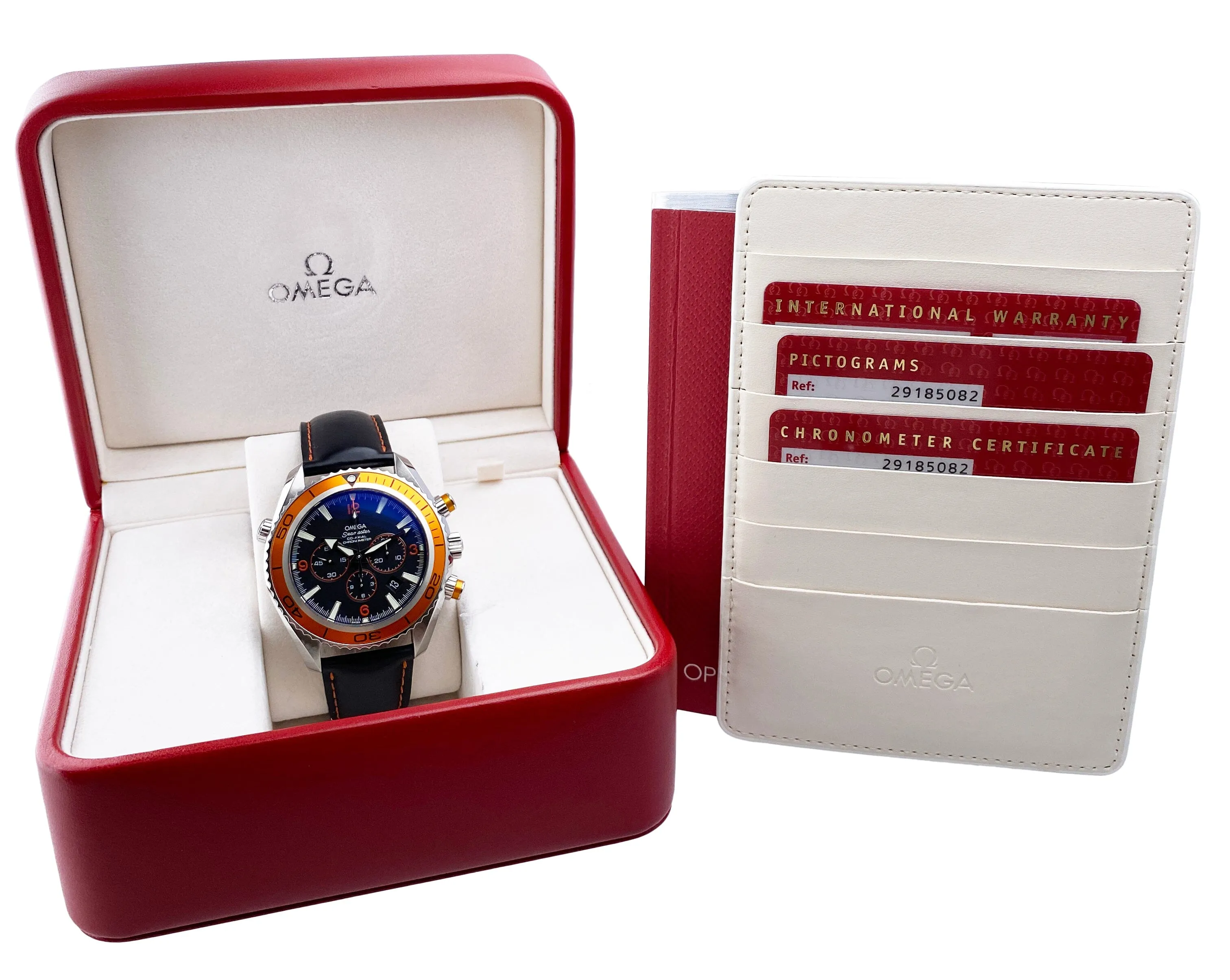 Omega Seamaster Planet Ocean 2918.50.82 Mens Watch Box Papers