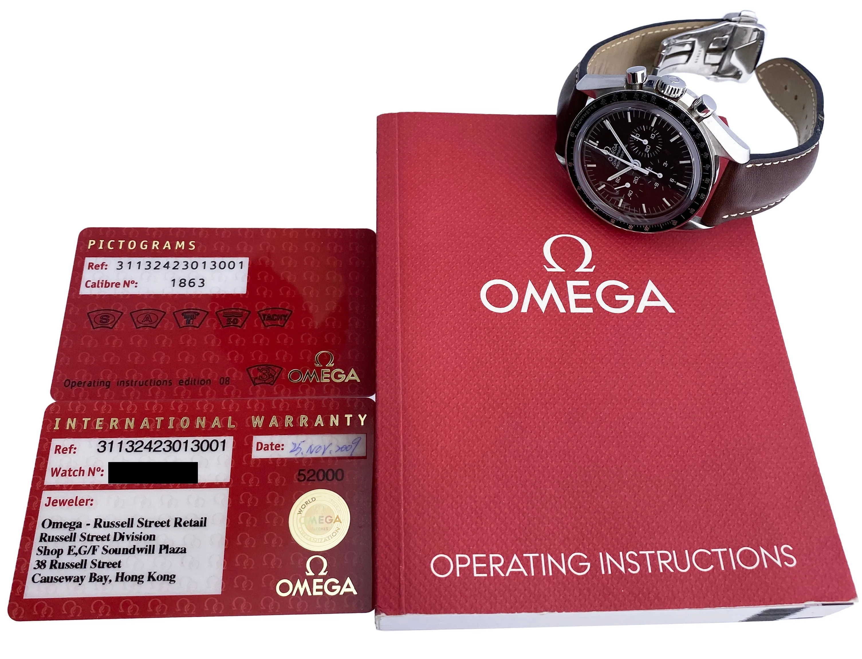 Omega Speedmaster 311.32.42.30.13.001 MOONWATCH Mens Watch Box/Papers