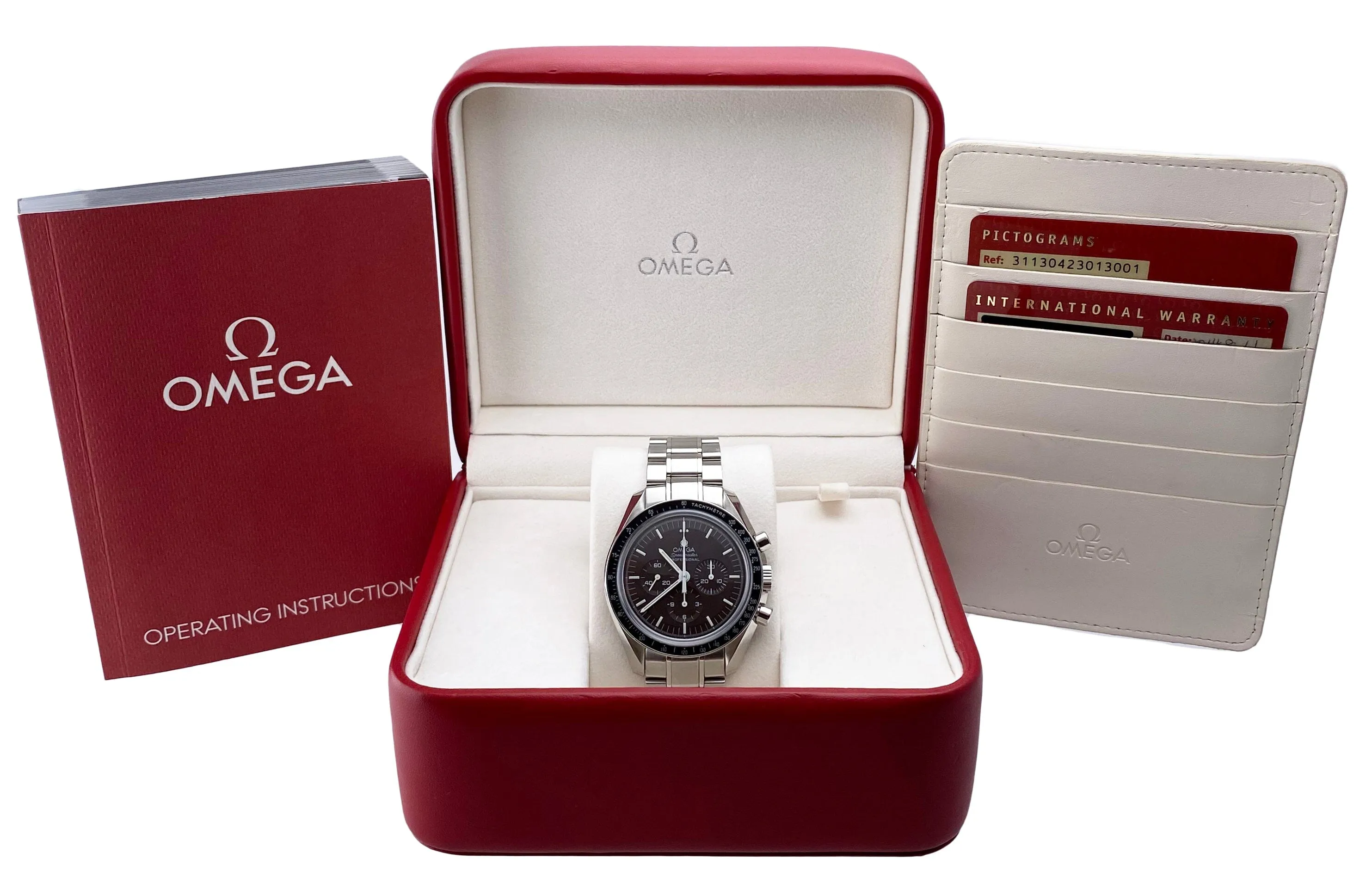 Omega Speedmaster Moonwatch  311.30.42.30.13.001 Brown Dial Mens Watch Box Papers