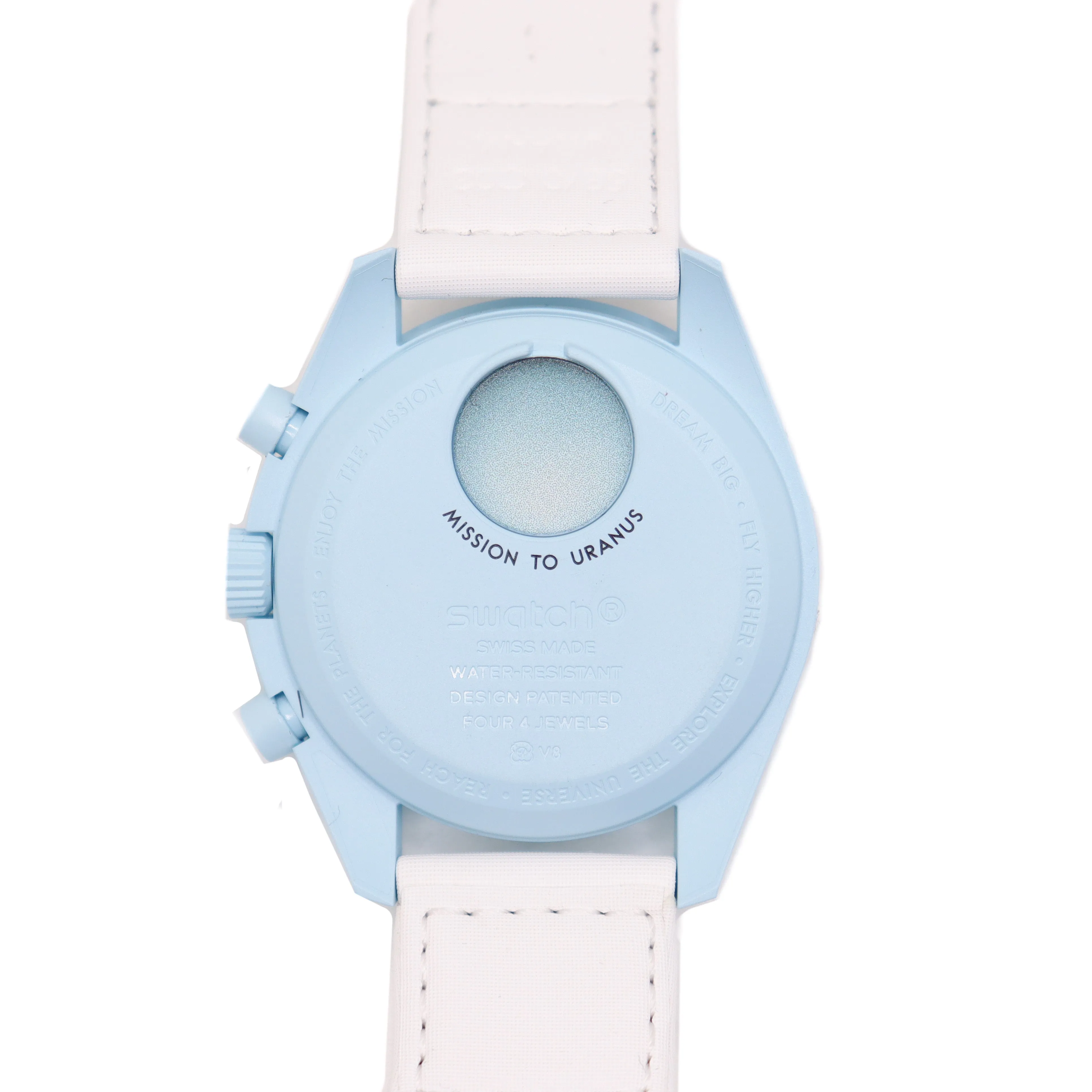 Omega x Swatch Moonswatch Light Blue Bioceramic 42mm Light Blue Chronograph Dial Watch