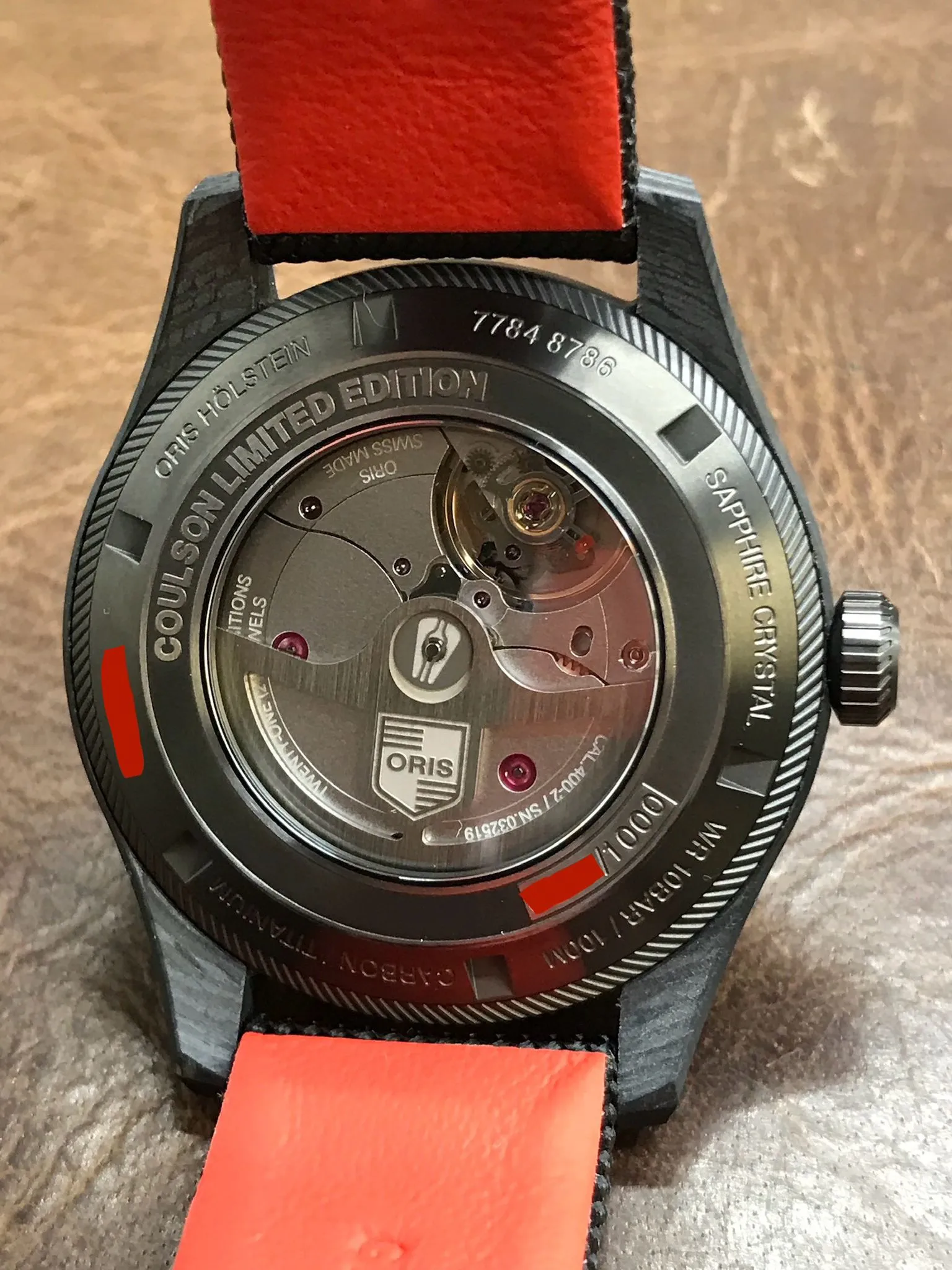 Oris ProPilot Coulson 01 400 7784 8786 Orange Dial Automatic Men's Watch