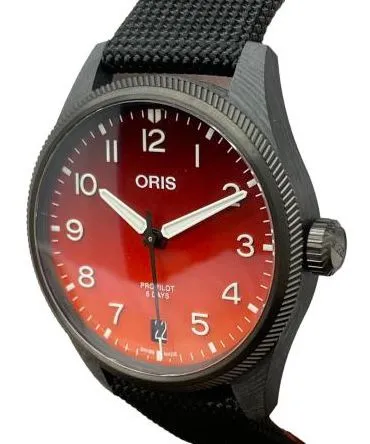 Oris ProPilot Coulson 01 400 7784 8786 Orange Dial Automatic Men's Watch