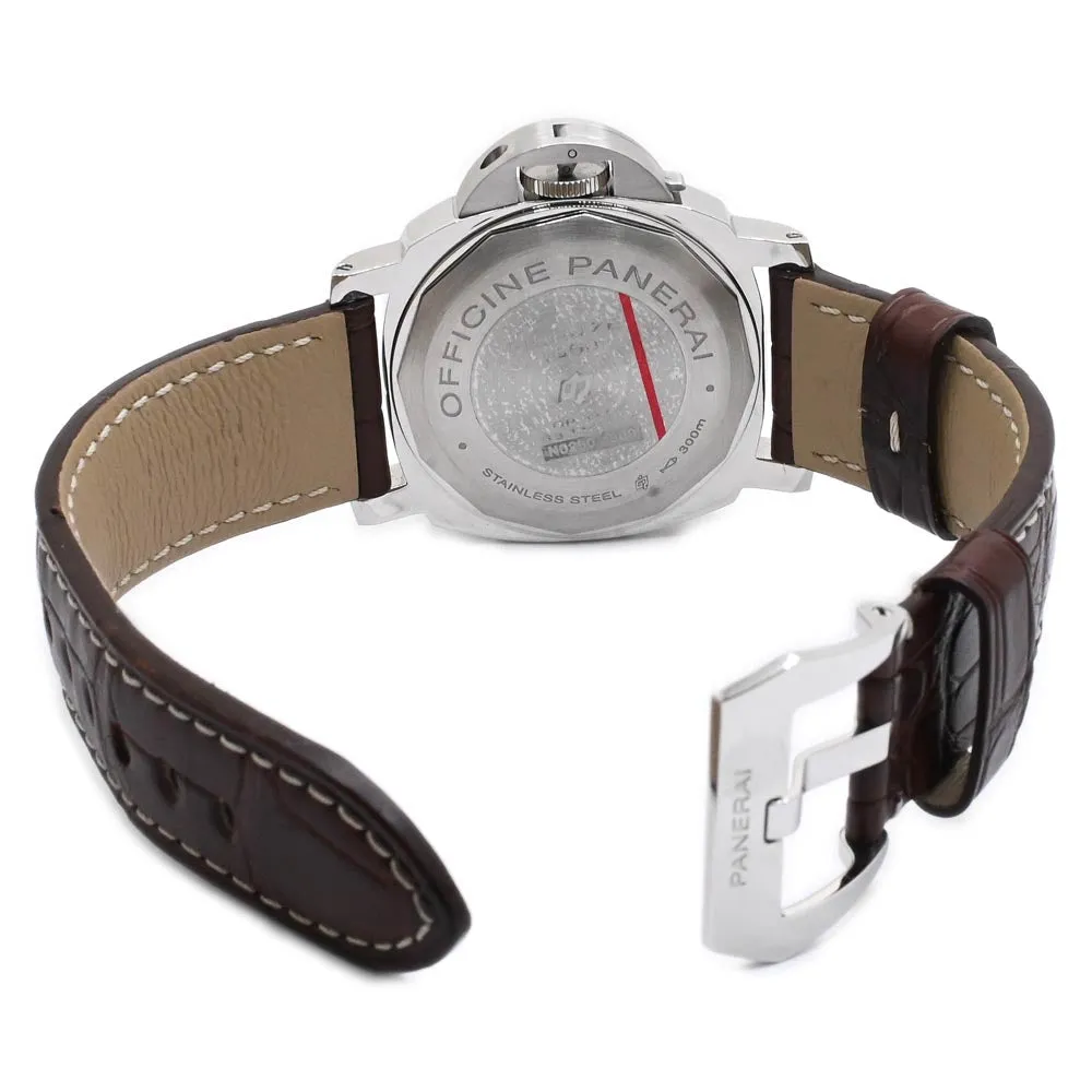 Panerai Men's Luminor Base Logo Stainless Steel 44mm Black Stick & Arabic Dial Watch Reference #: PAM00773
