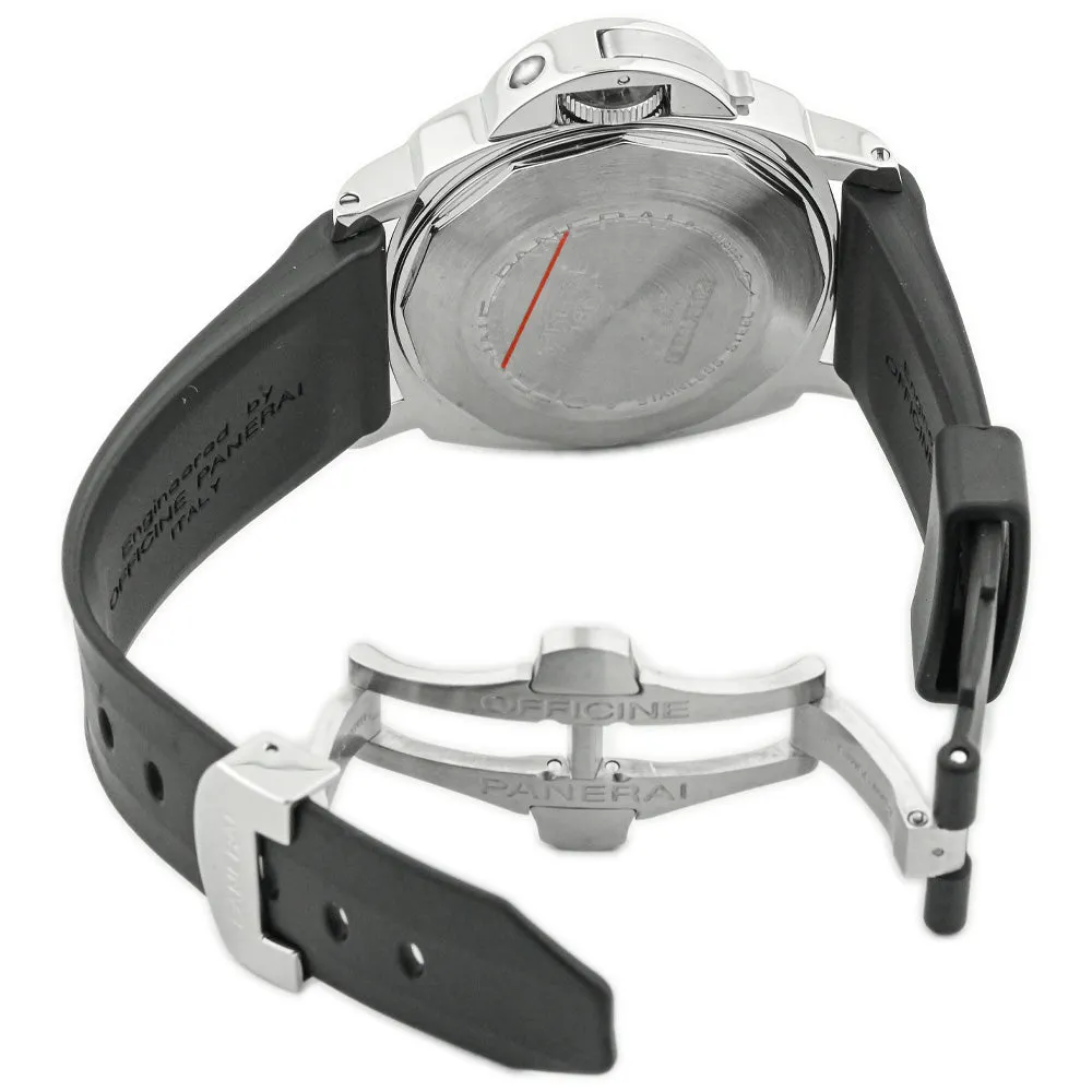 Panerai Men's Luminor Power Reserve Stainless Steel 44mm Black Stick & Arabic Numeral Dial Watch Reference #: PAM00090