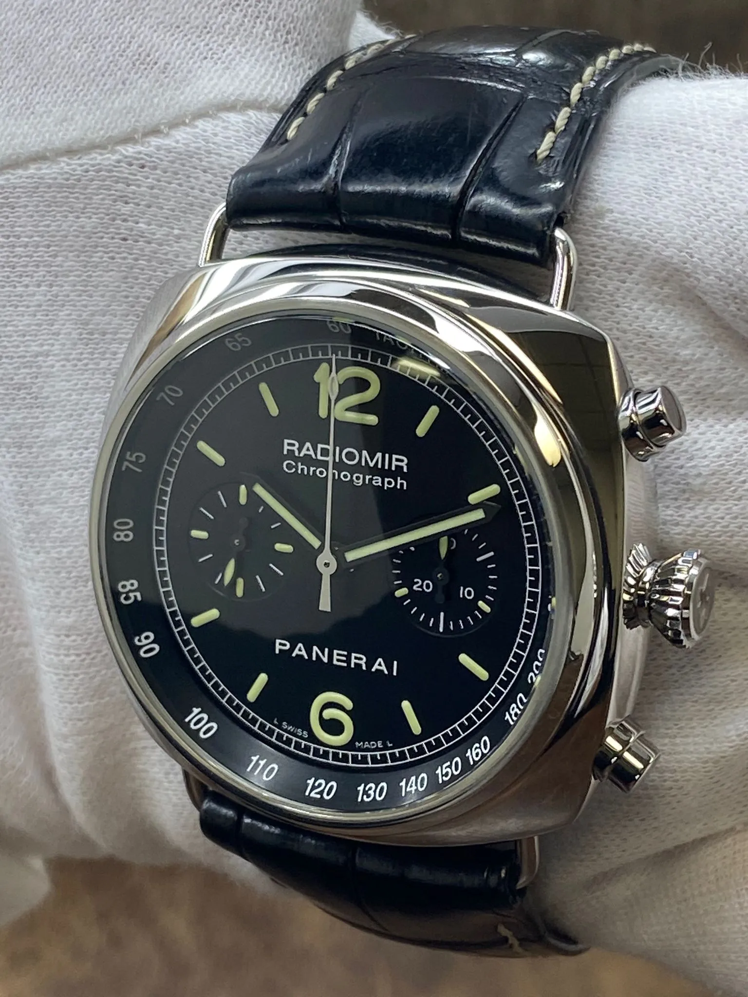 Panerai Radiomir Chronograph 45mm PAM00288 Black Dial Automatic Men's Watch