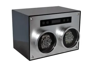 Pangaea D700 Double Metal Watch Winder with Cover (Carbon Fiber)