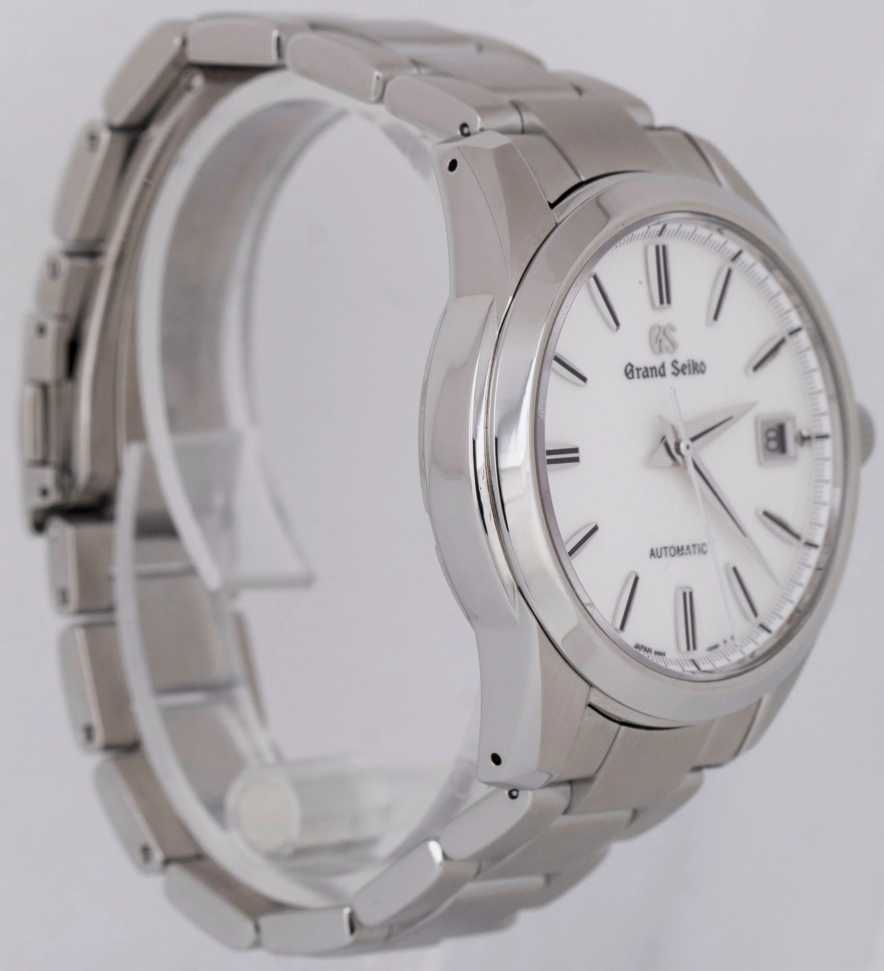 PAPERS Grand Seiko Heritage Stainless Steel 39mm White Date Watch SBGR255G BOX