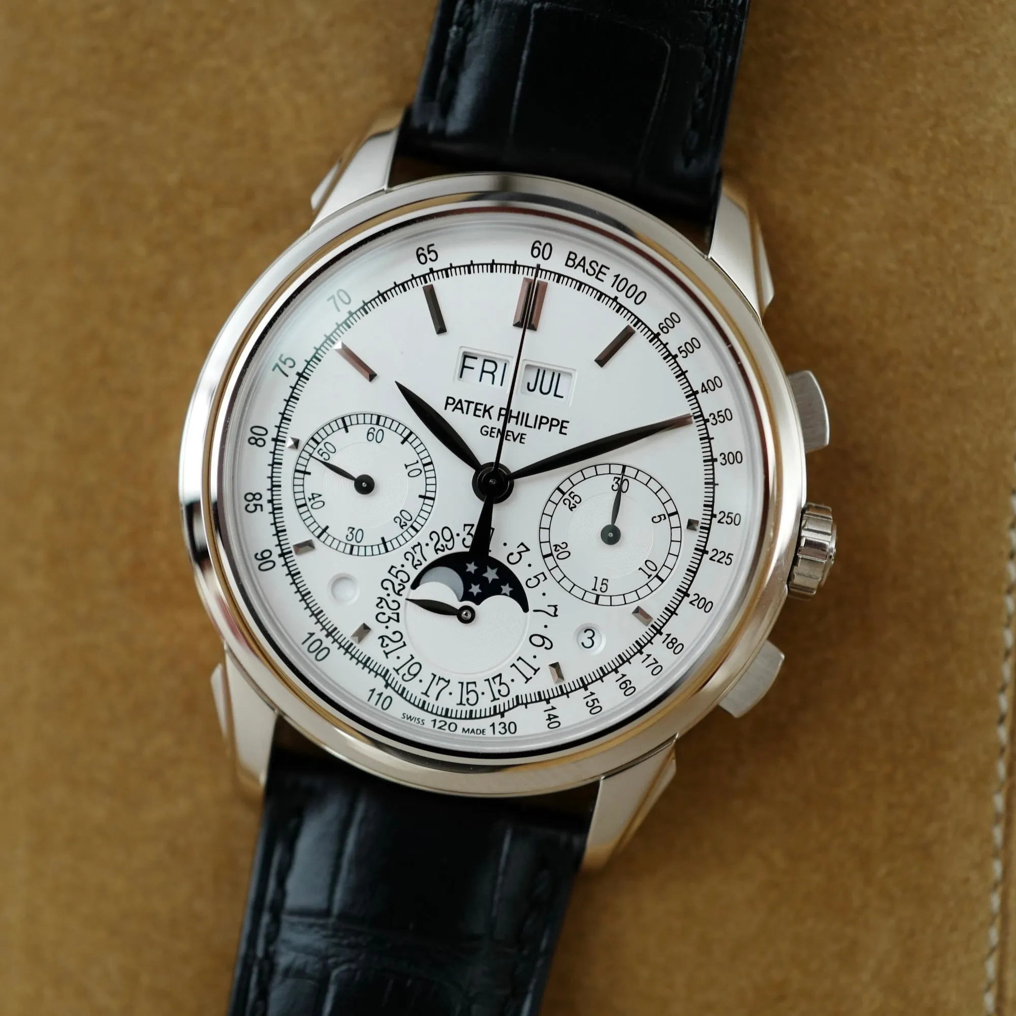 Patek Philippe White Gold Perpetual Calendar Chronograph Watch Ref. 5270G-013 with Original Box and Papers