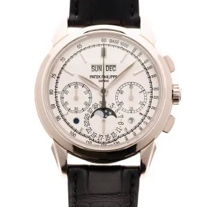 Patek Philippe White Gold Perpetual Calendar Chronograph Watch Ref. 5270G-013 with Original Box and Papers