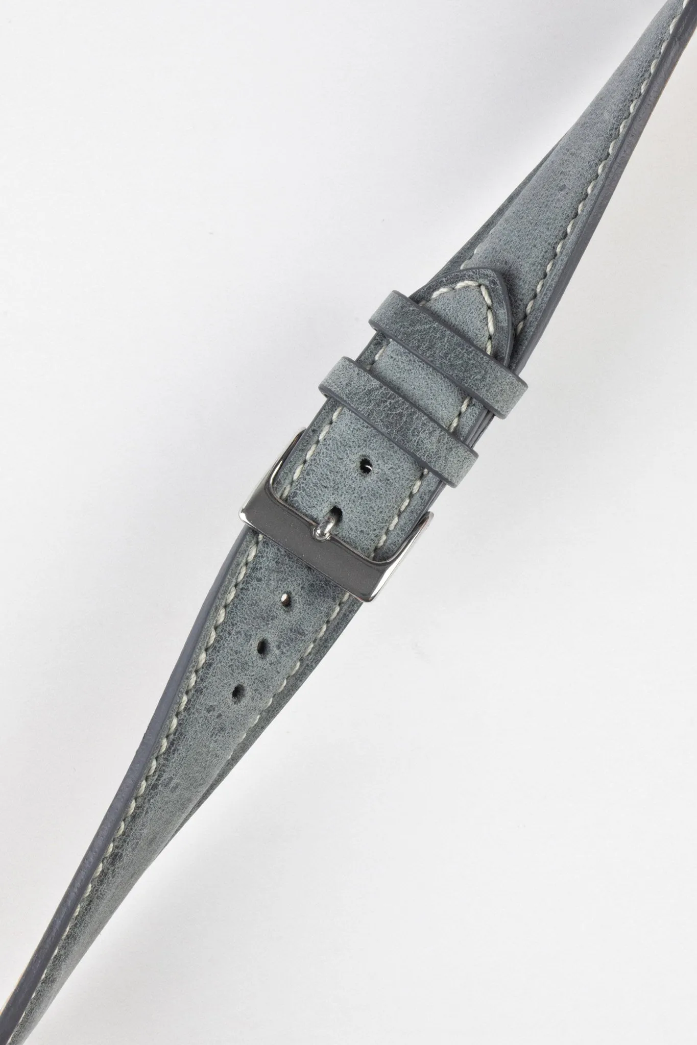 Pebro SAVANNAH Genuine Antelope Leather Watch Strap in GREY