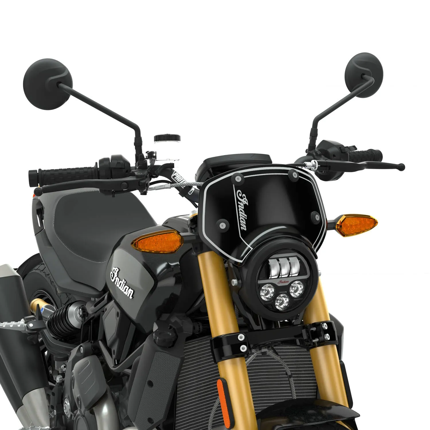 Polycarbonate Low Windshield without Headlight Cowl, Clear
