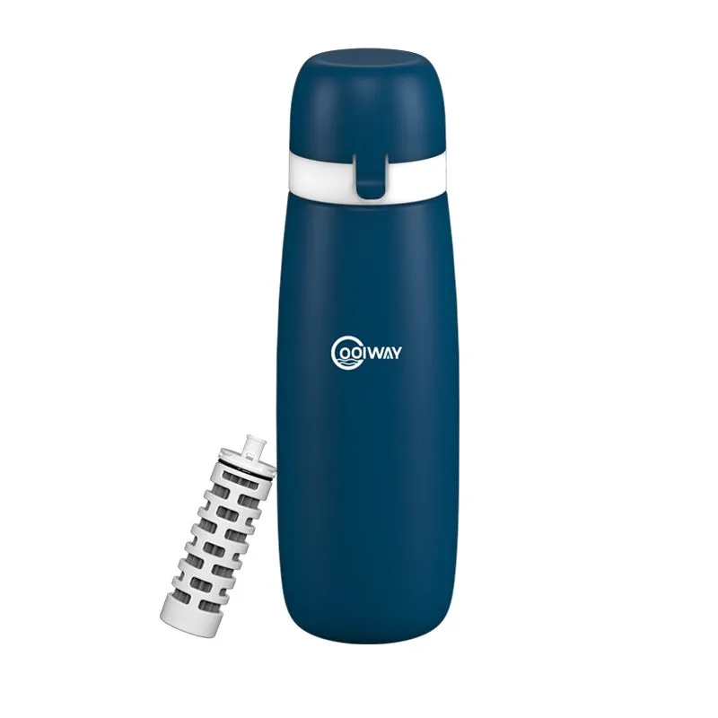Portable Squeeze Sport Water Bottle with Filter