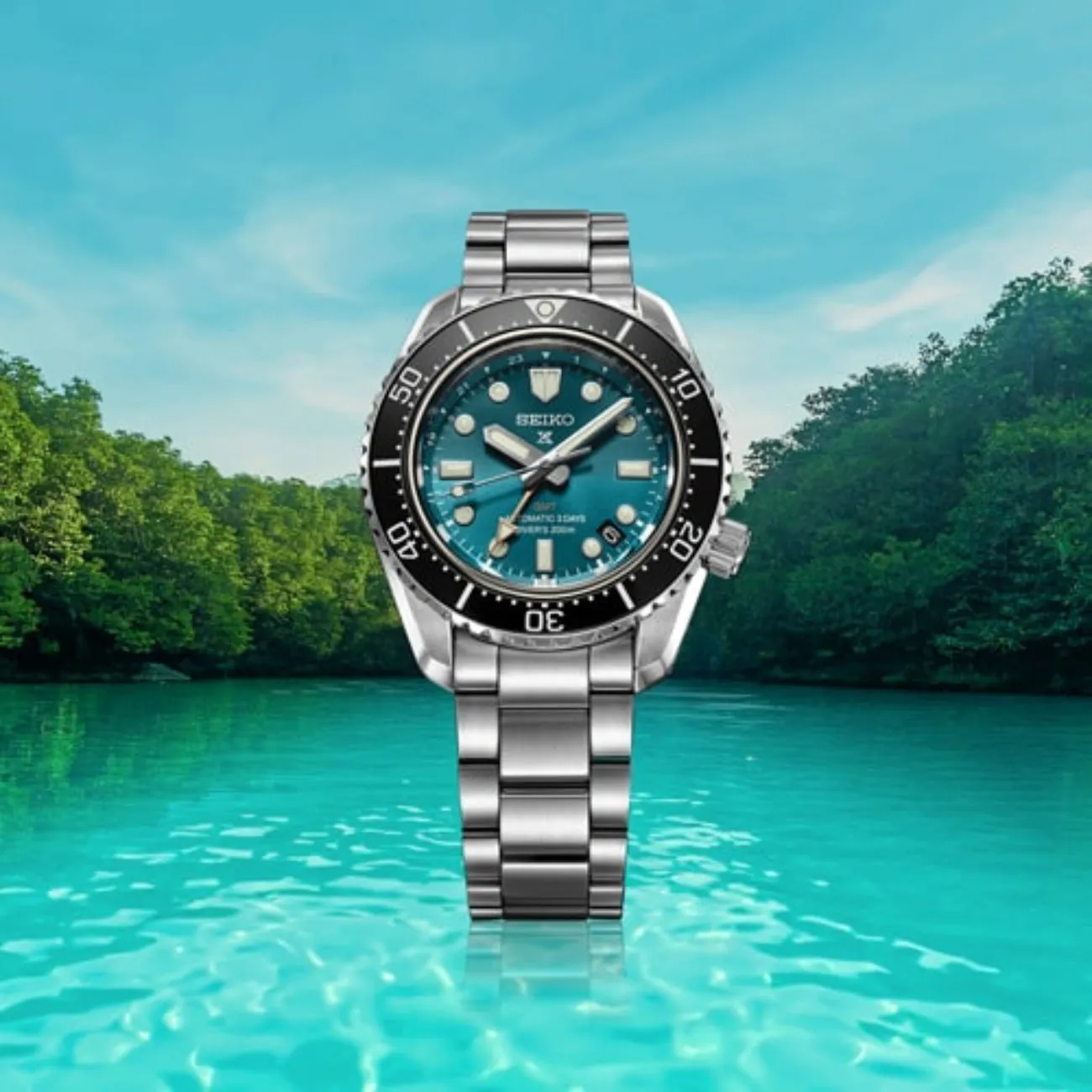 PROSPEX - LUXE 1968 GMT TURQUOISE SPB475