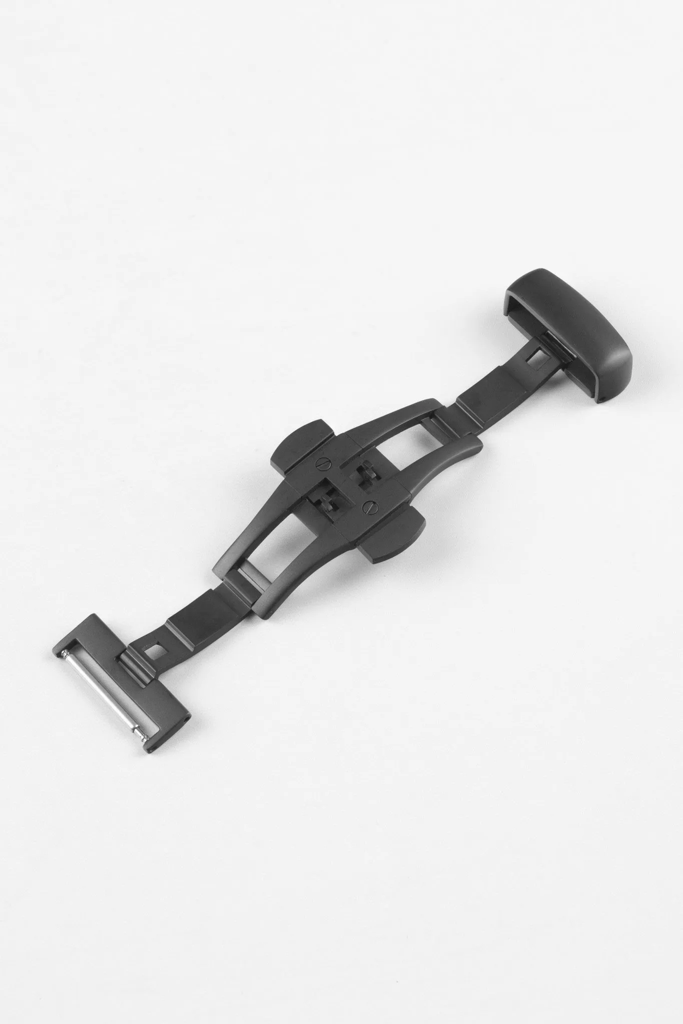 PUSH-BUTTON Deployment Clasp in PVD BLACK