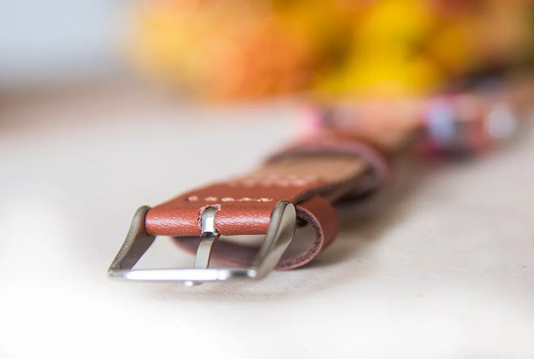 Rainbow Triangle Women's Wood Watch With Premium Leather Strap